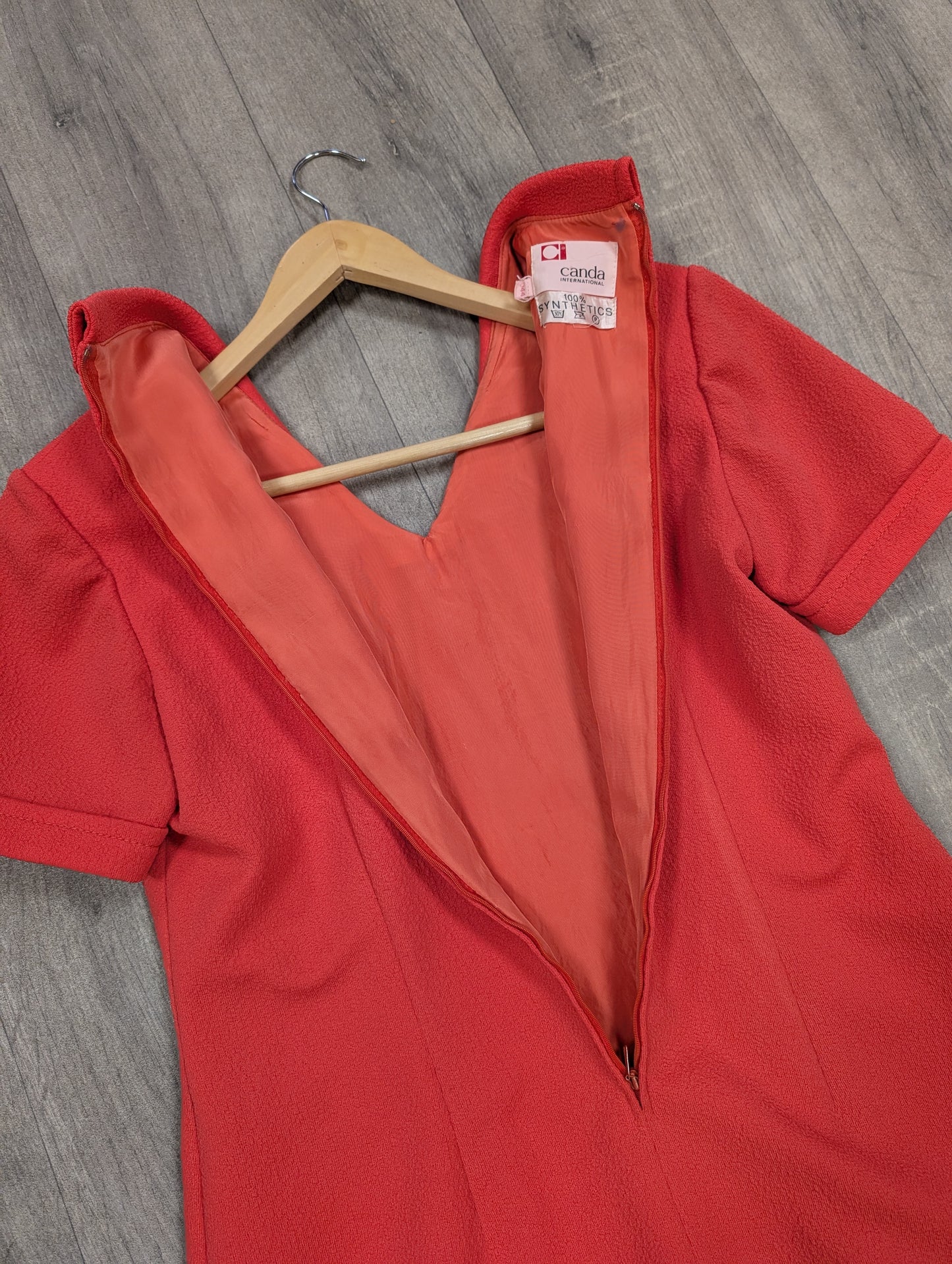 1970s Canda dress with epic collar - Size 12/14