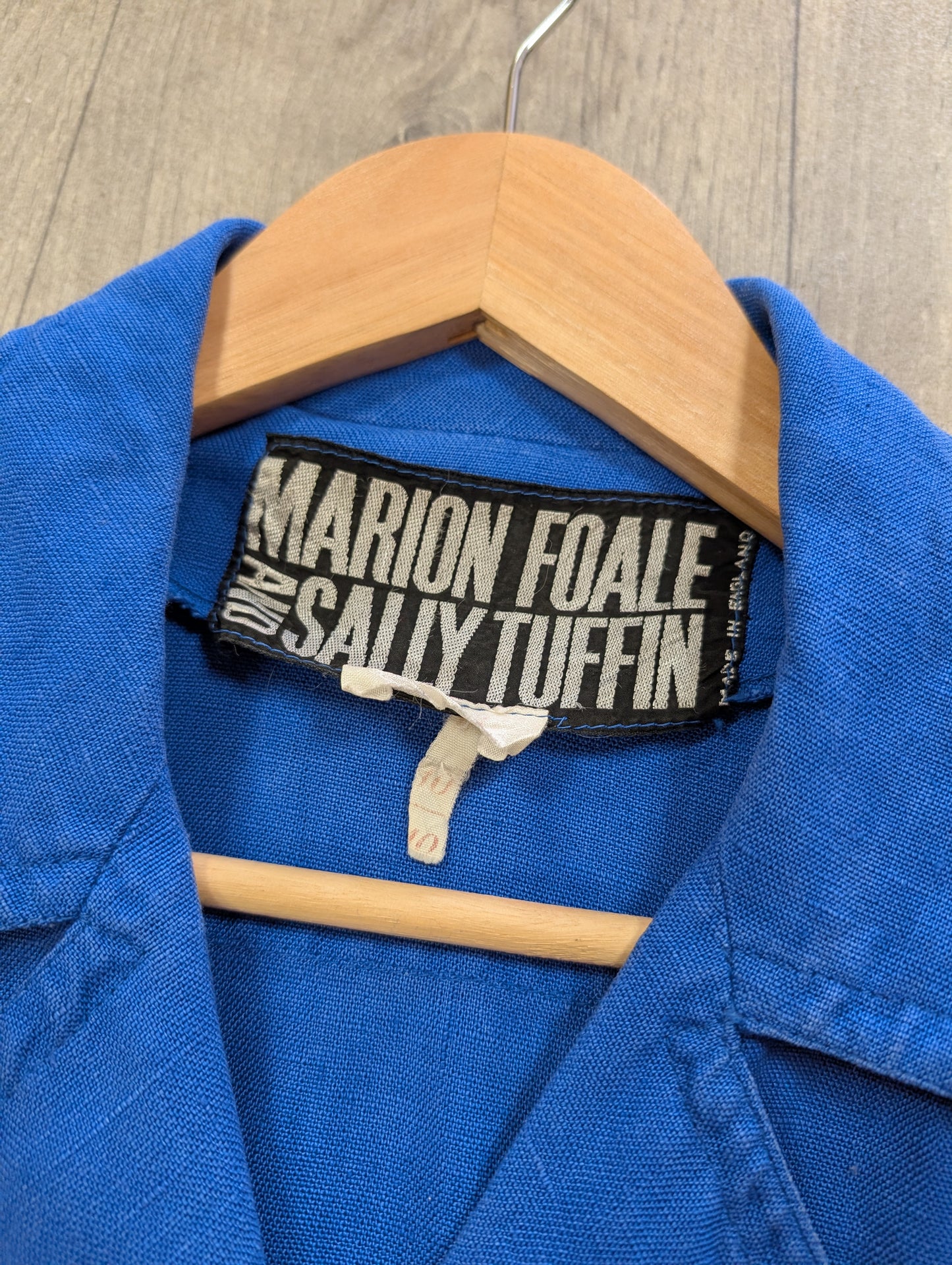 1970s Marion Foale and Sally Tuffin blue jacket - XS/S