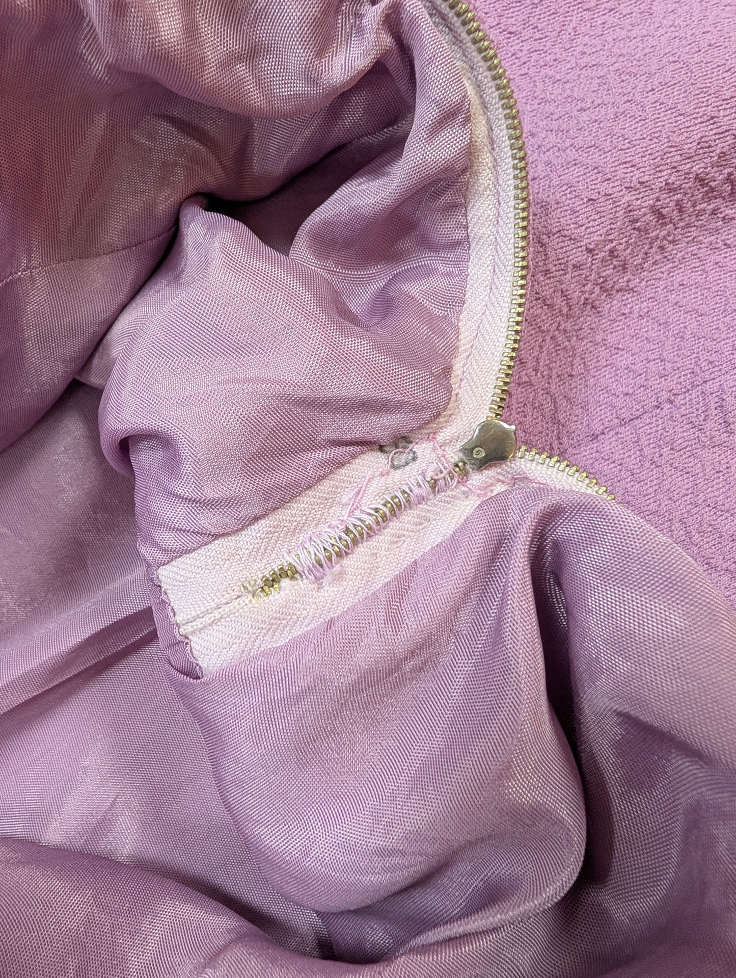 60s/70s lilac mini dress - S/8
