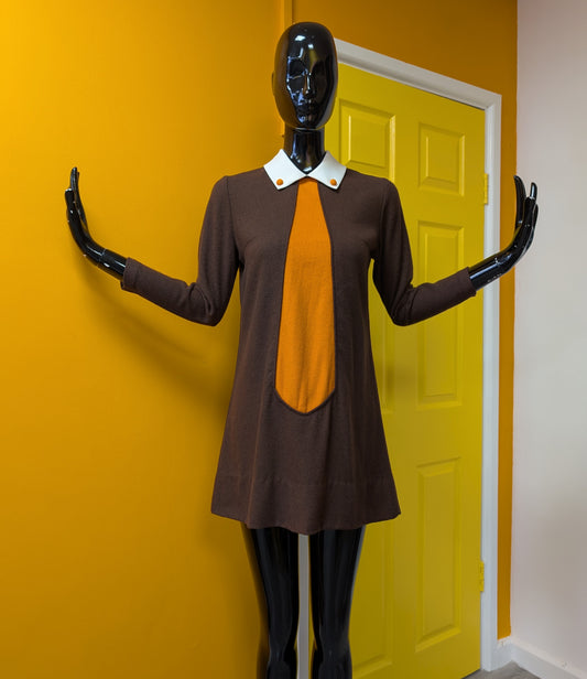 Epic 1960s wool dress - S/8