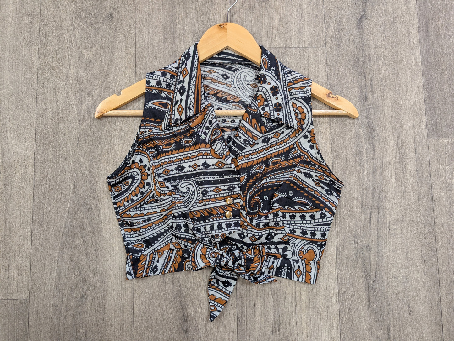 1960s St Michael paisley nylon 2 piece - XS/S