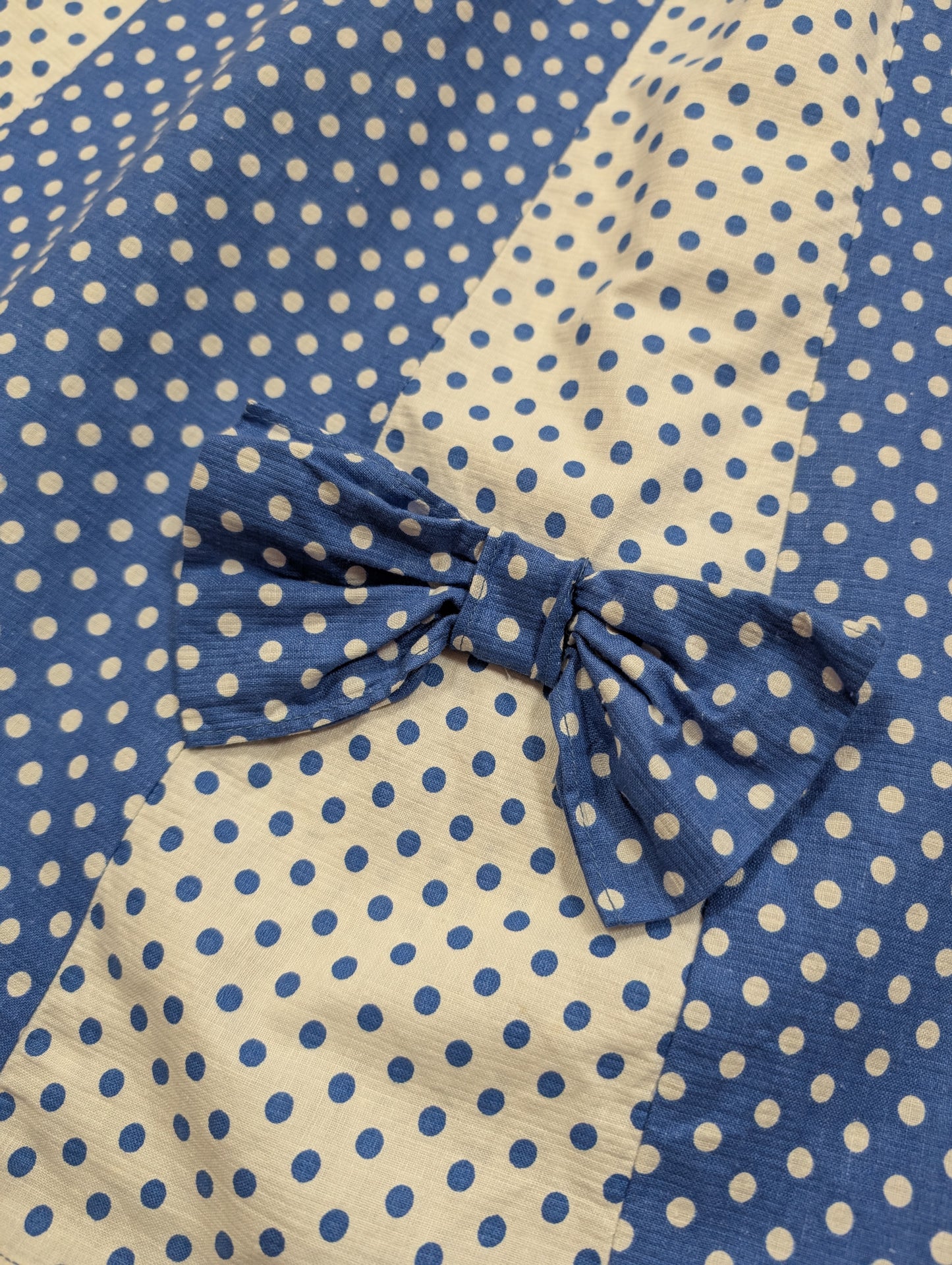 1950s Provawear blue/white polka dot cotton dress - XS/6