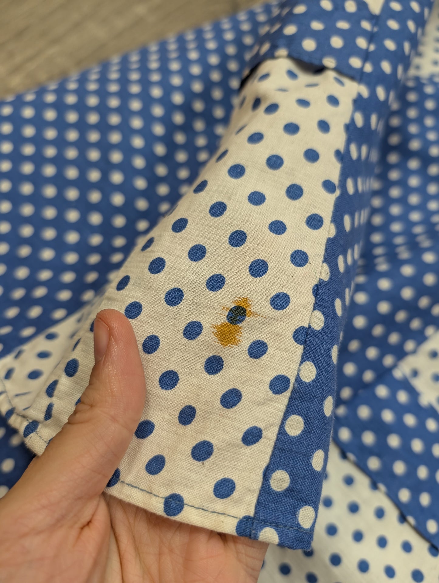 1950s Provawear blue/white polka dot cotton dress - XS/6