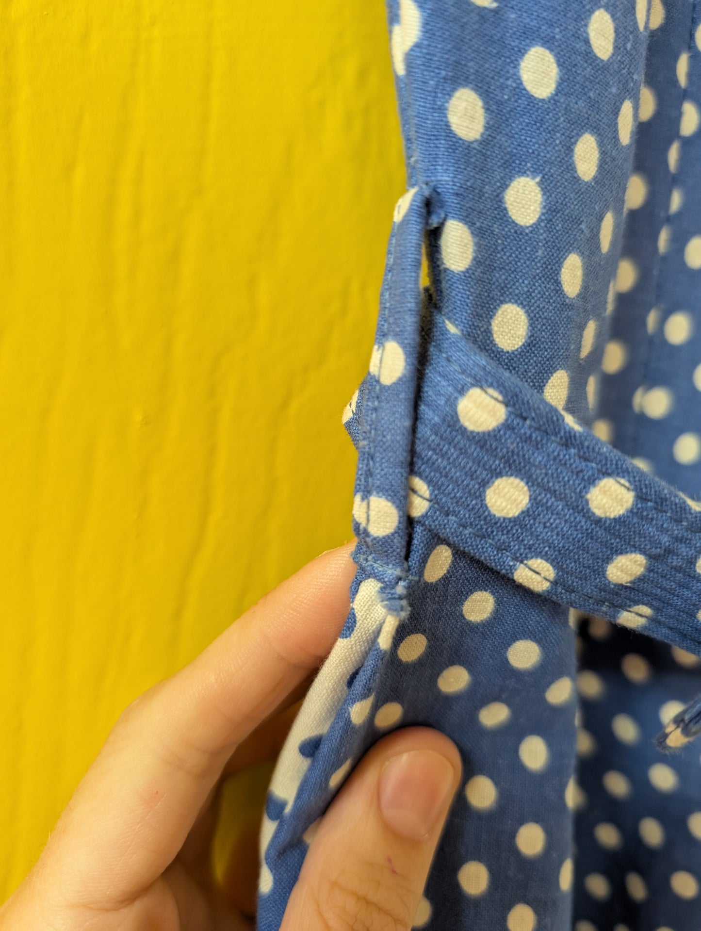 1950s Provawear blue/white polka dot cotton dress - XS/6