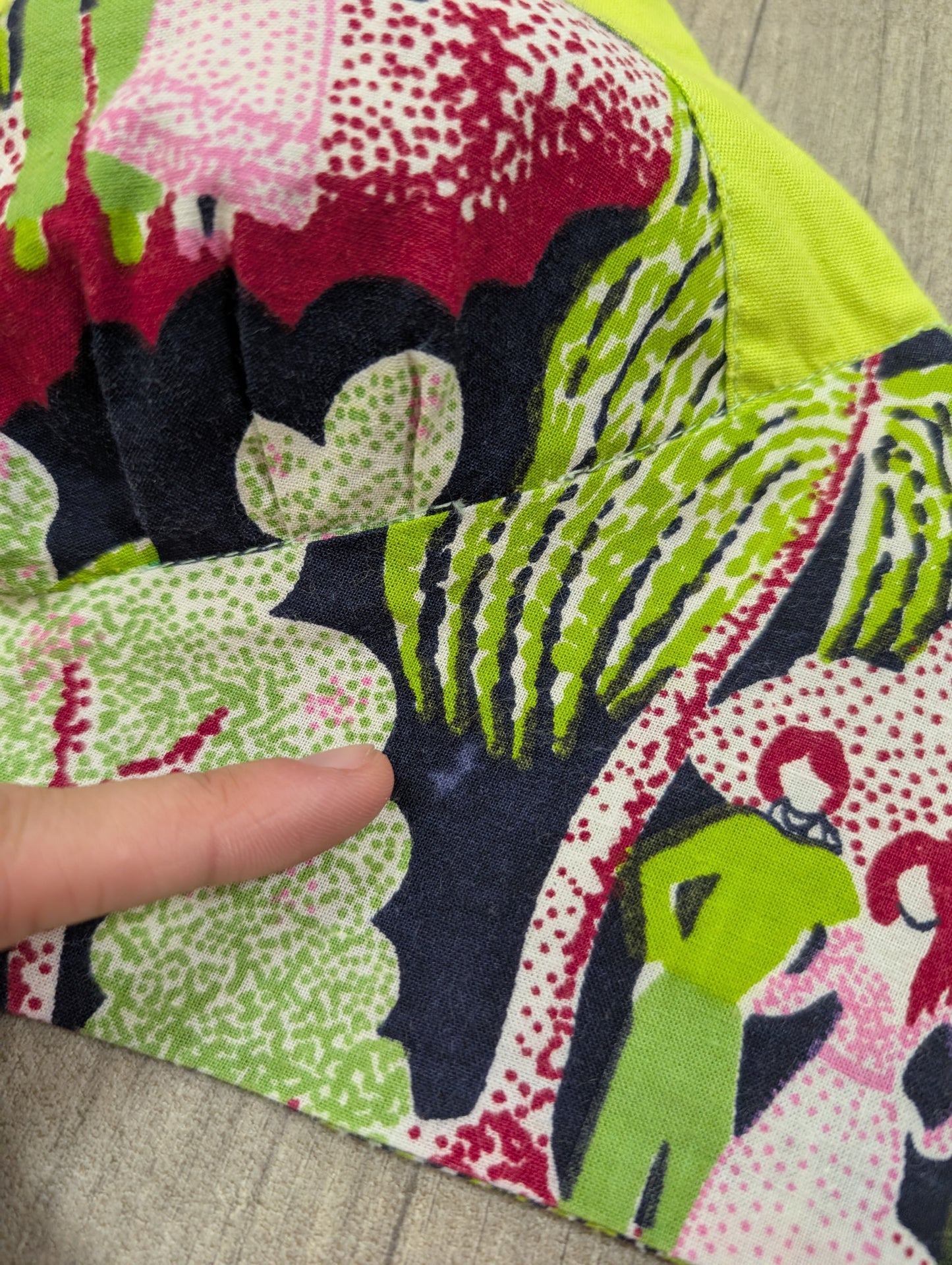 1970s novelty print halter neck bra top