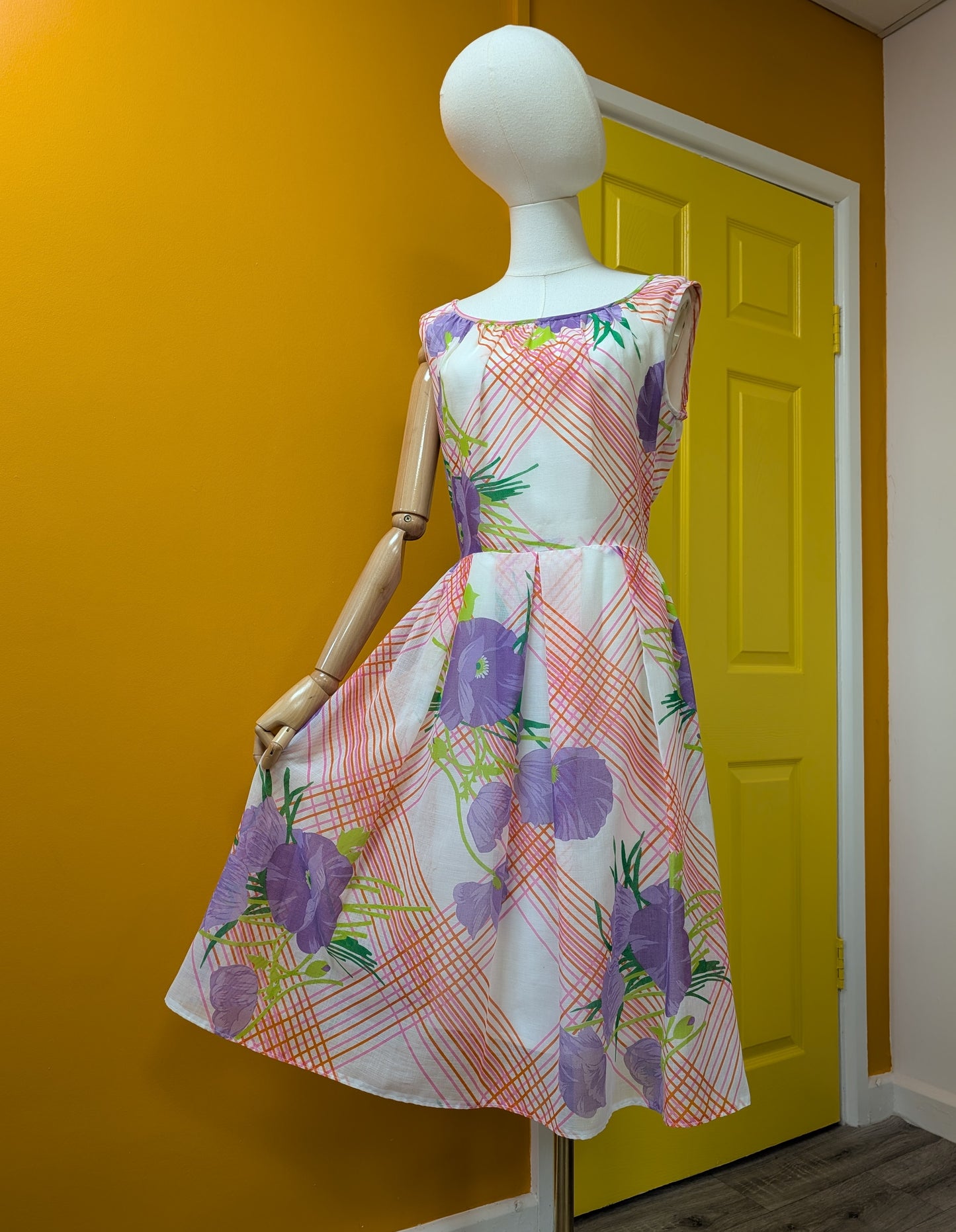 1970s Horrockses floral dress - S/10