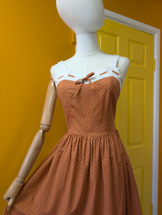 1980s BHS cotton dress - S/8/10