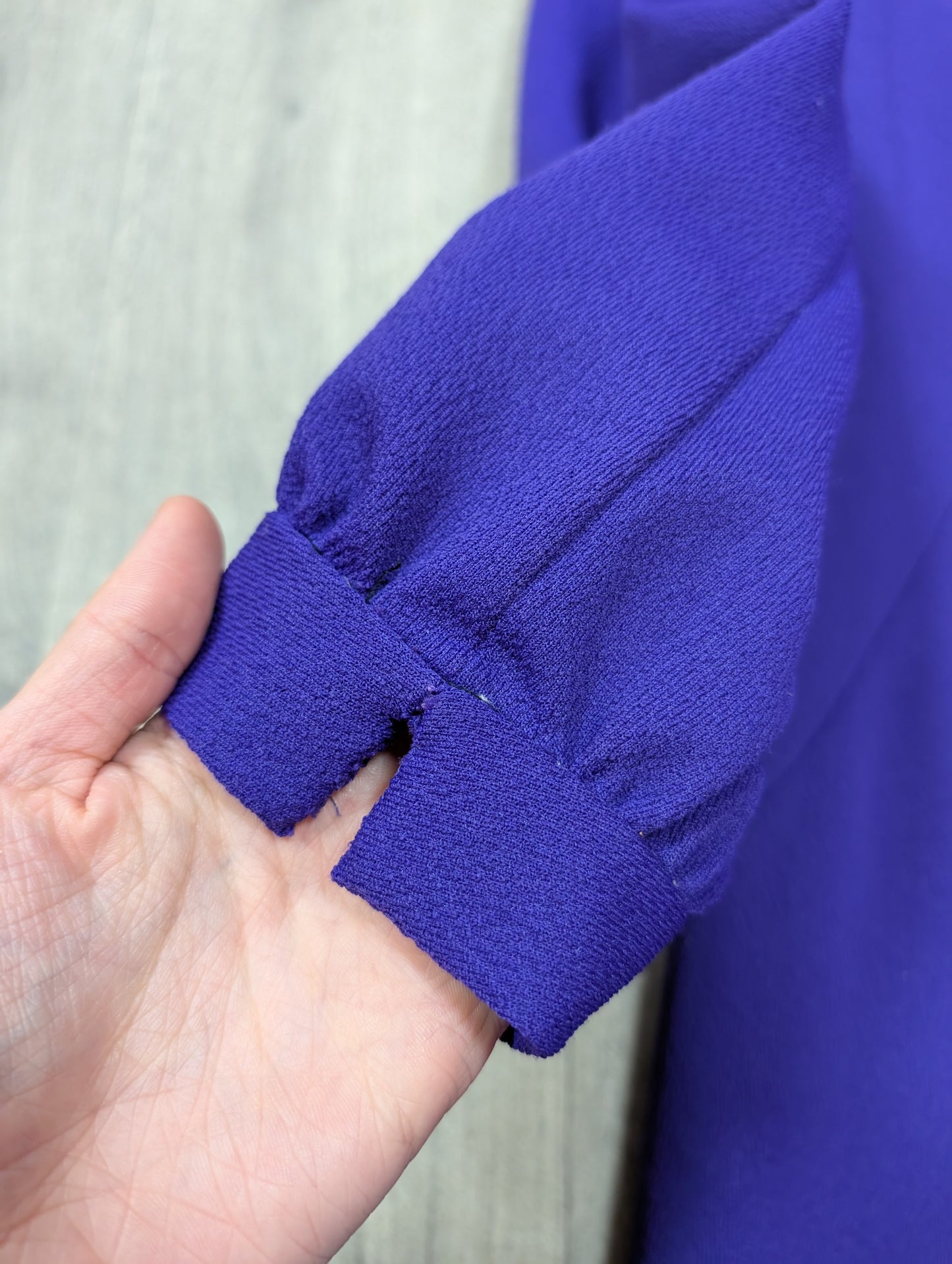 60s/70s purple dress - M/12