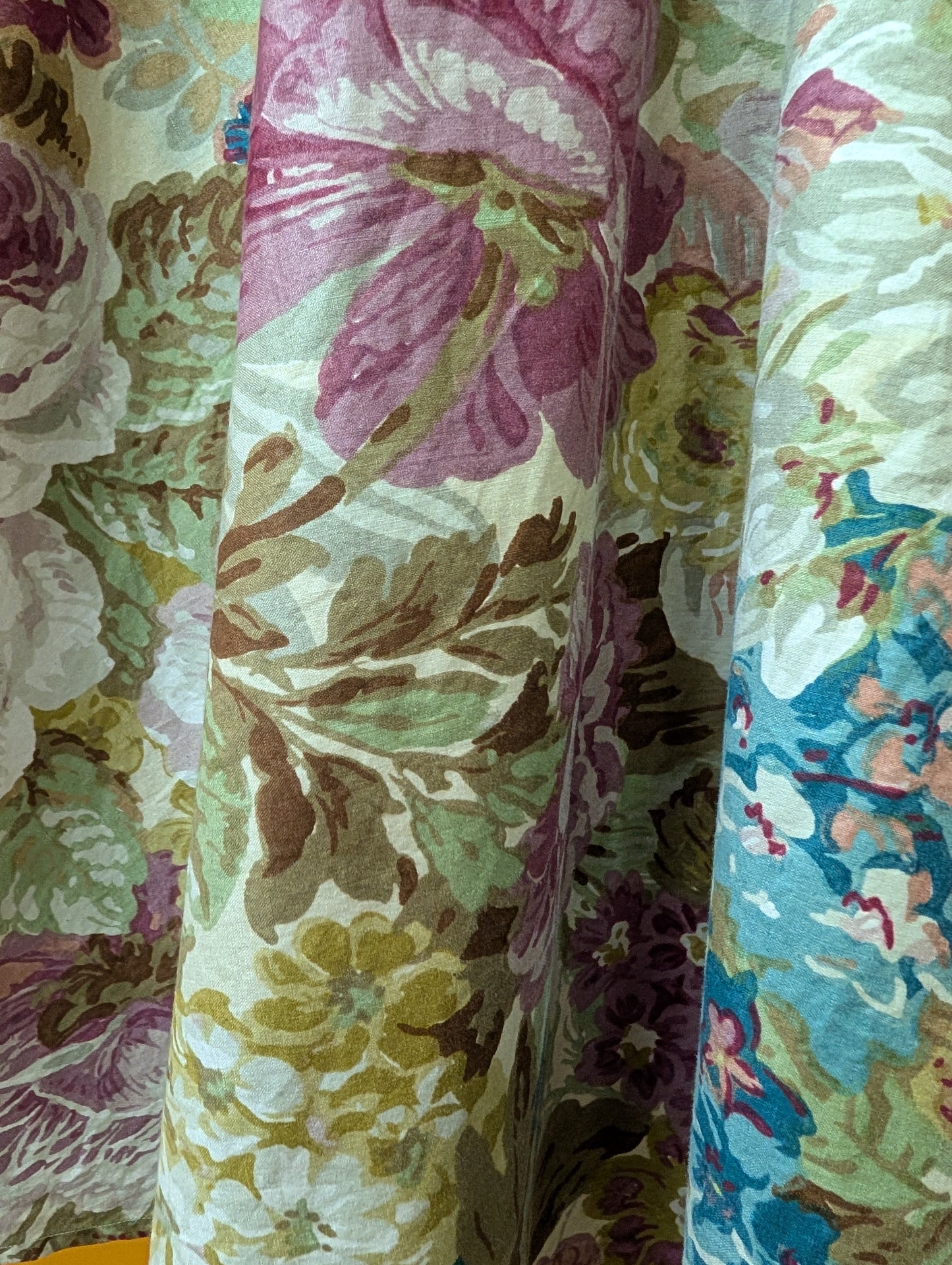 1950s Roecliff and Chapman full circle cotton dress and belt - 34"B, 26"W