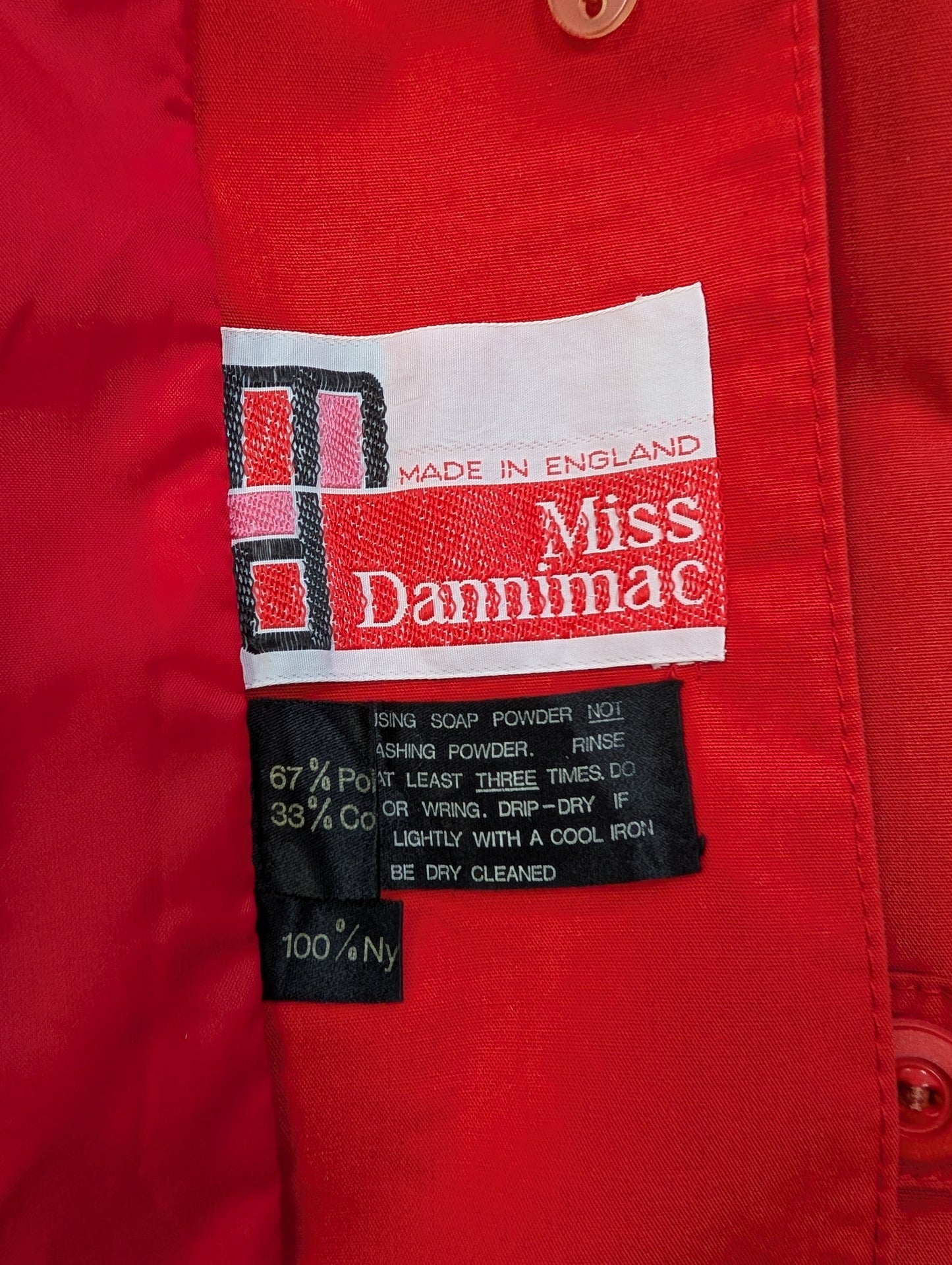 1970s Miss Dannimac red coat - S