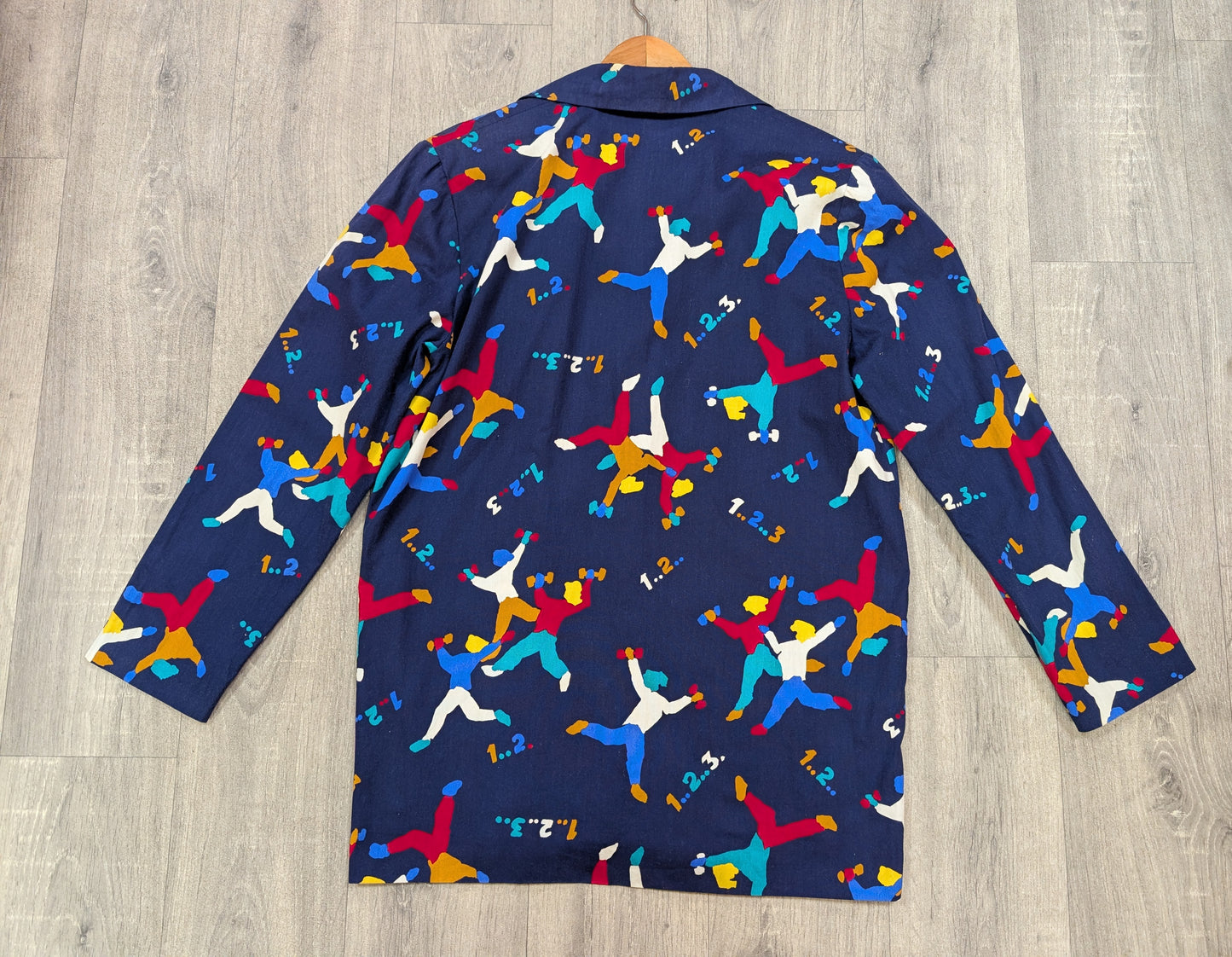 1980s Verve novelty print cotton jacket - M/L