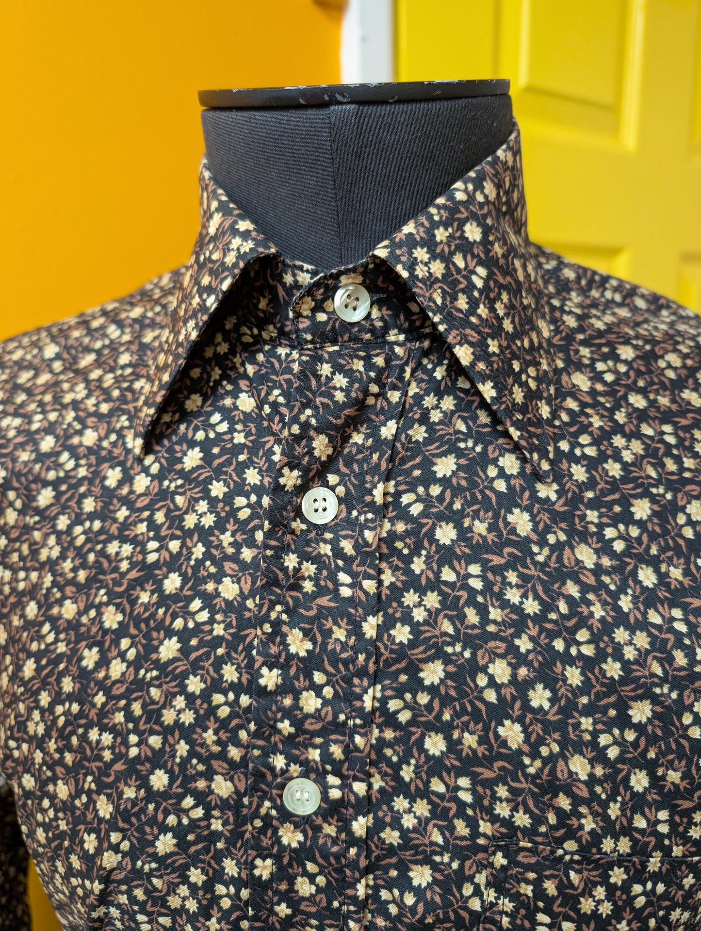 1970s Van Heusen floral cotton shirt