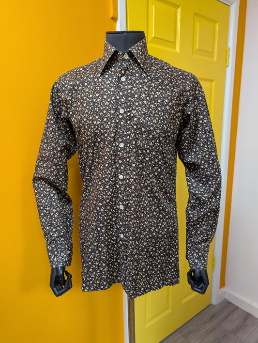 1970s Van Heusen floral cotton shirt