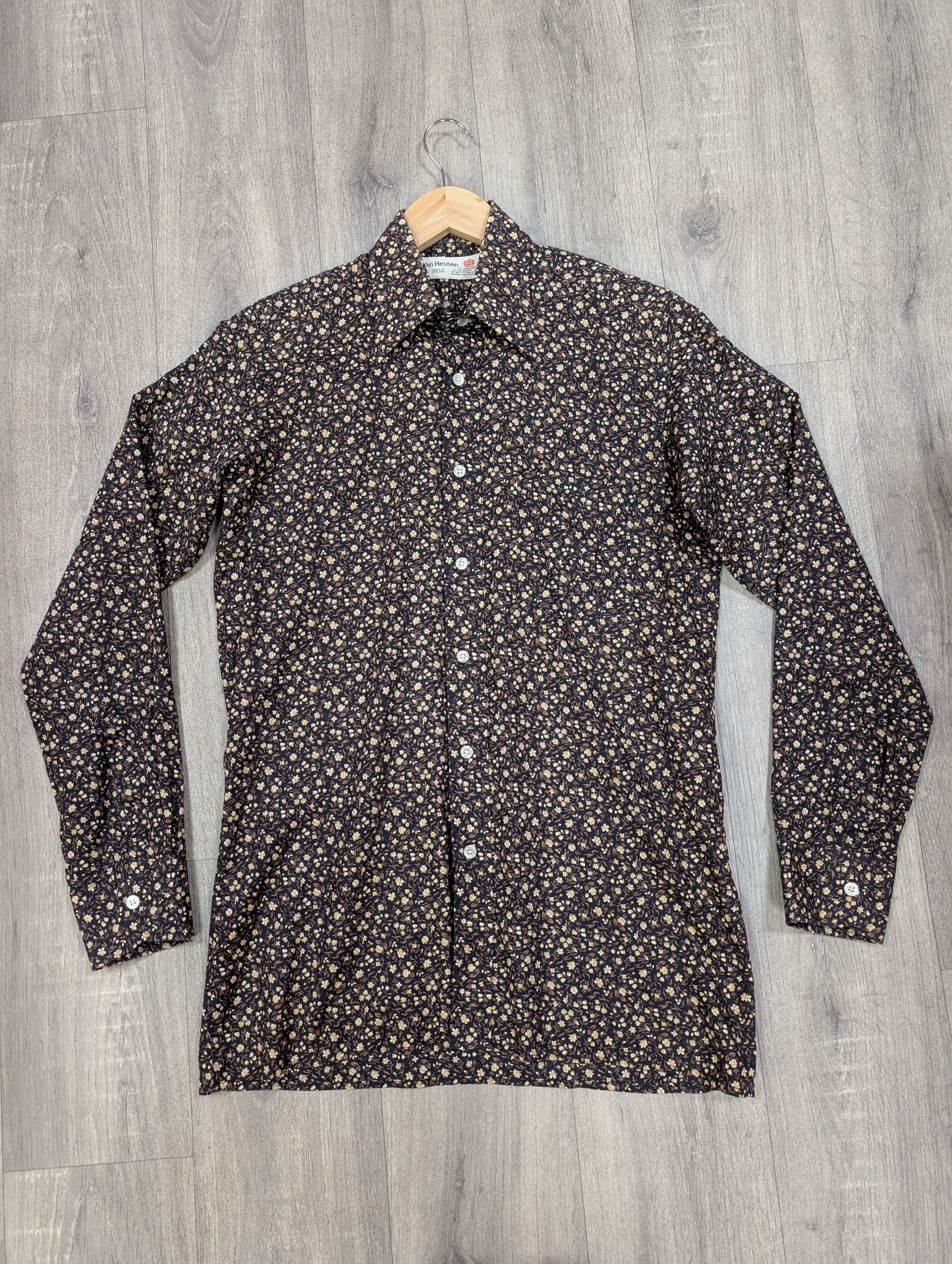 1970s Van Heusen floral cotton shirt