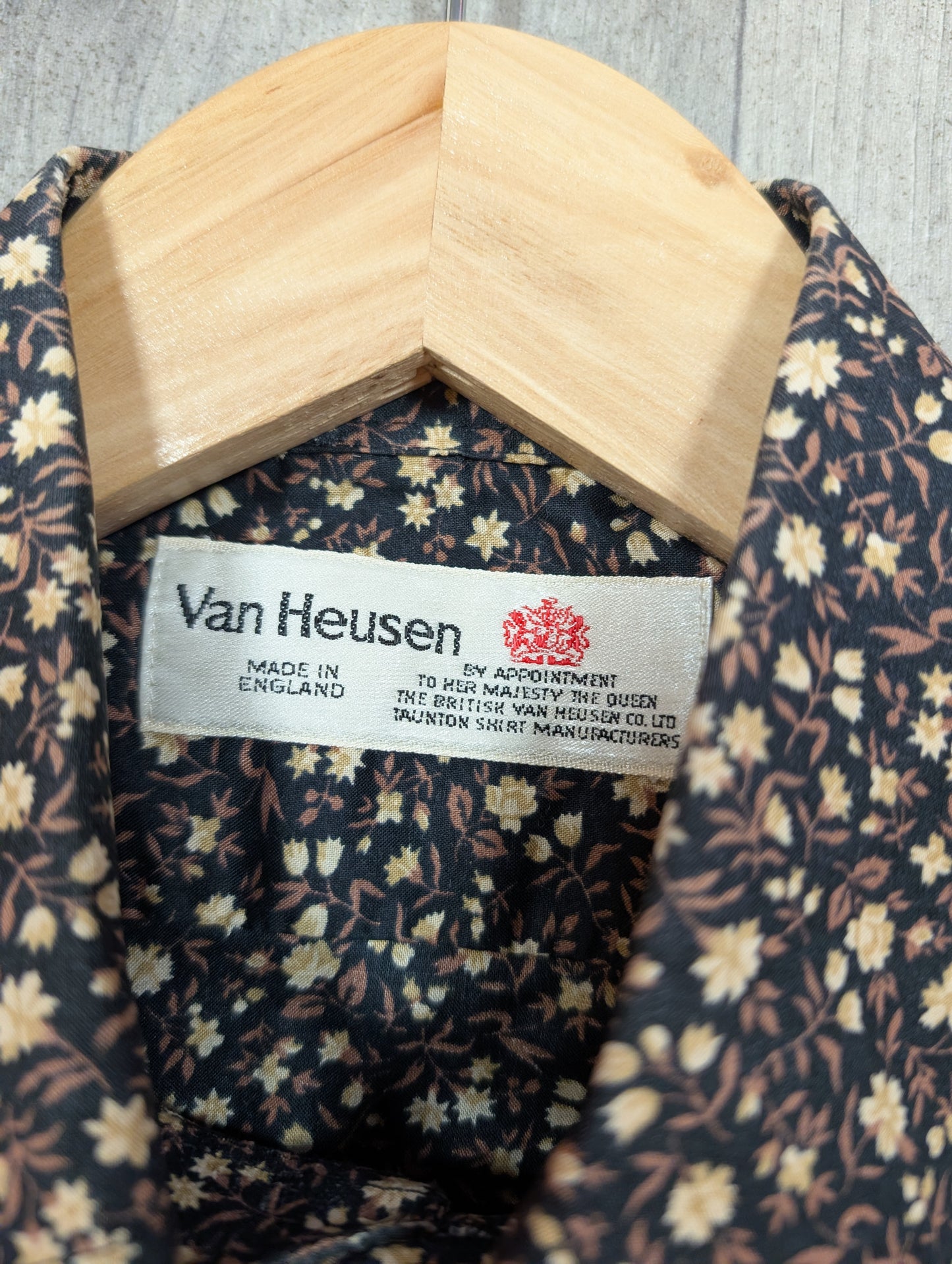 1970s Van Heusen floral cotton shirt