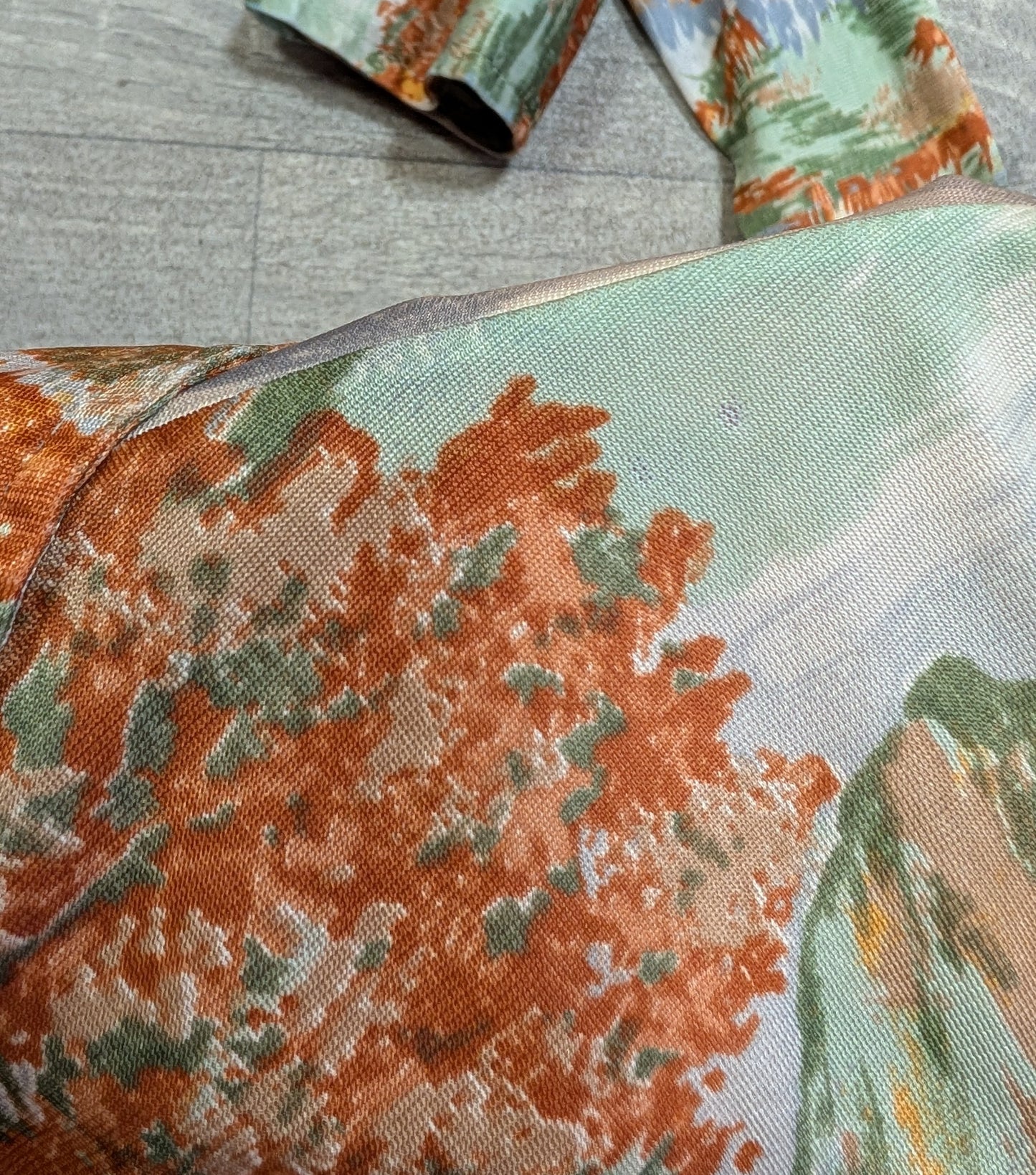 1970s scenic novelty print shirt