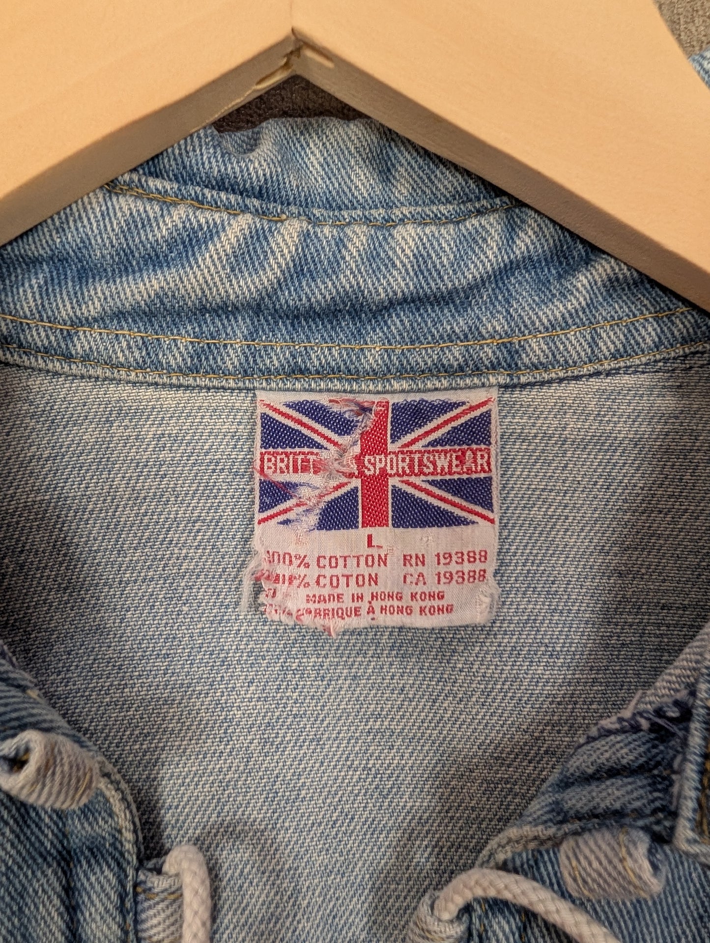 1970s Brittania lace up denim shirt