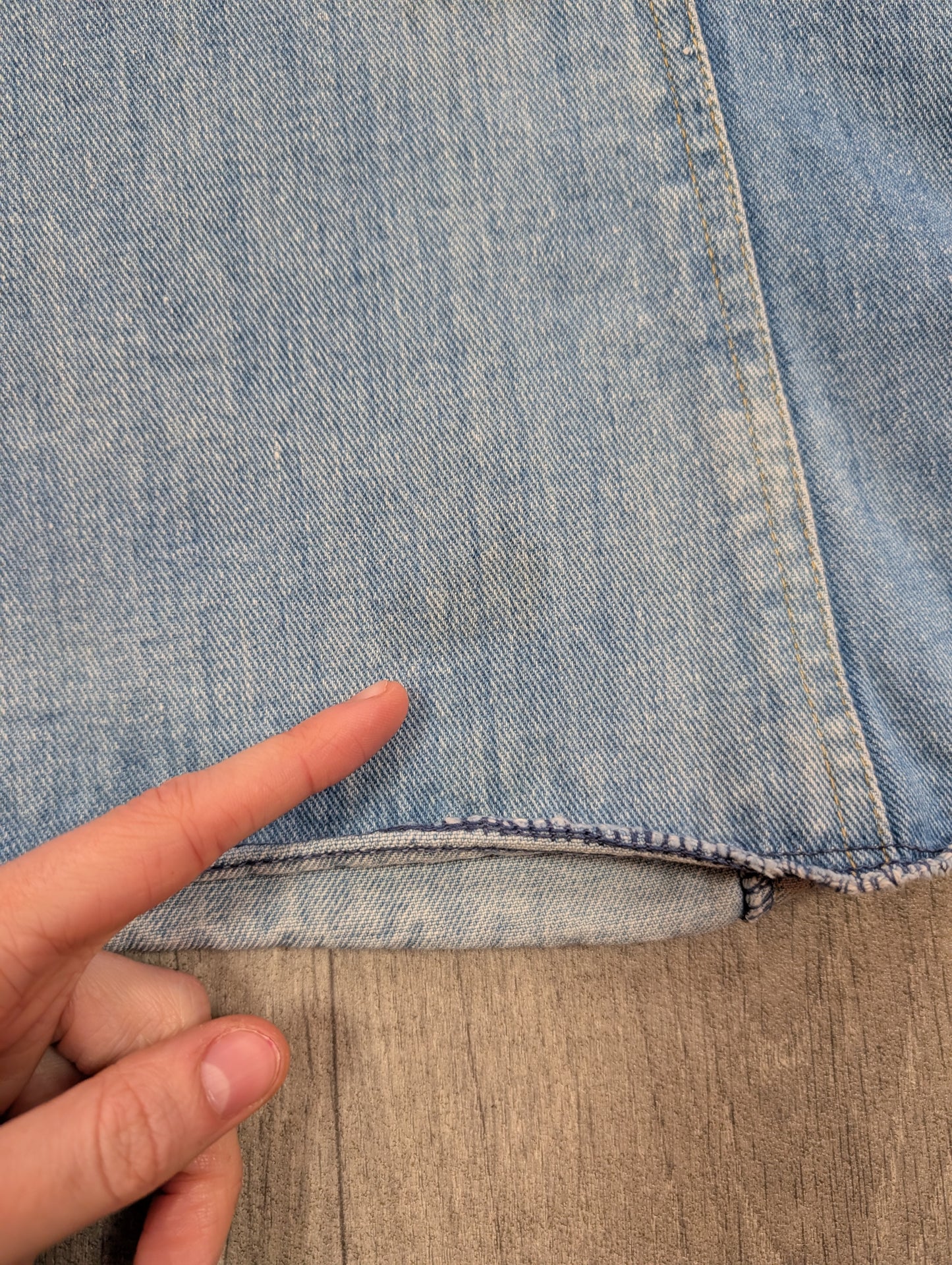 1970s Brittania lace up denim shirt