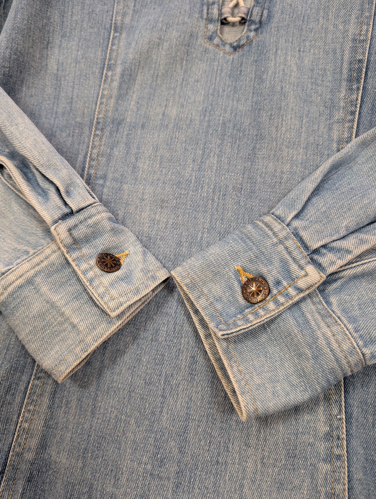 1970s Brittania lace up denim shirt
