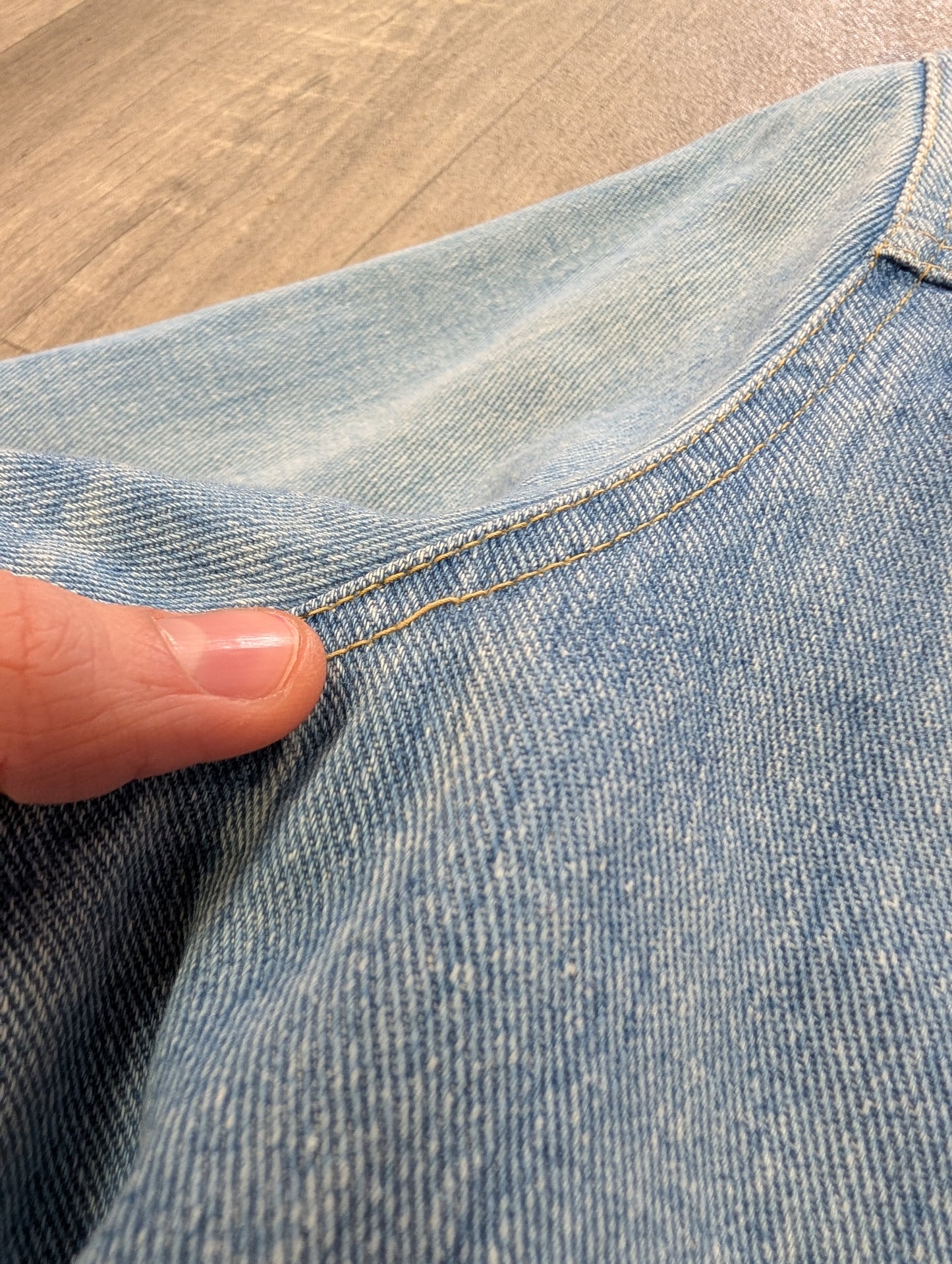 1970s Brittania lace up denim shirt