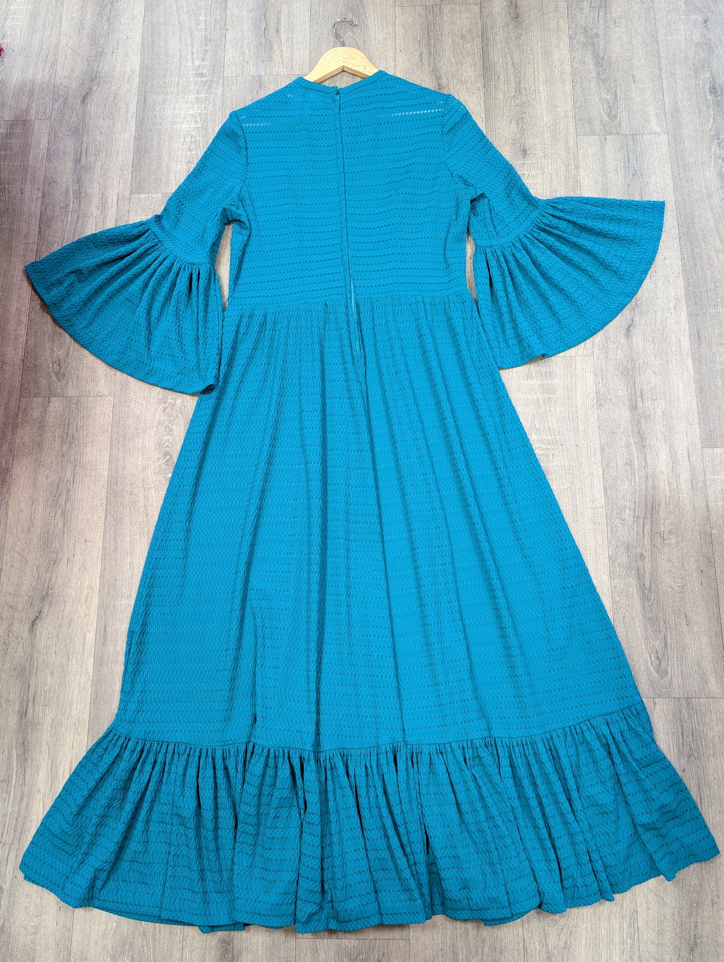 1970s Berkertex maxi dress & belt - L/16