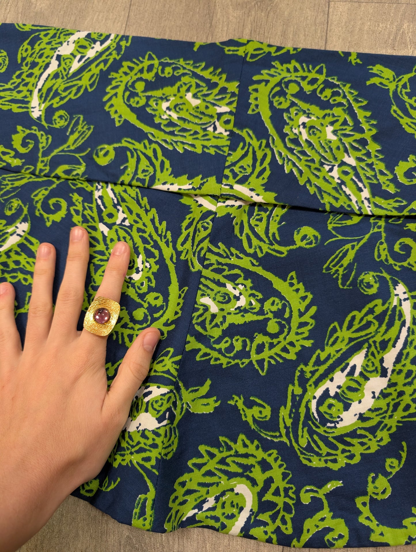 1950s Peter Robinson paisley strapless dress & shawl - XS/6