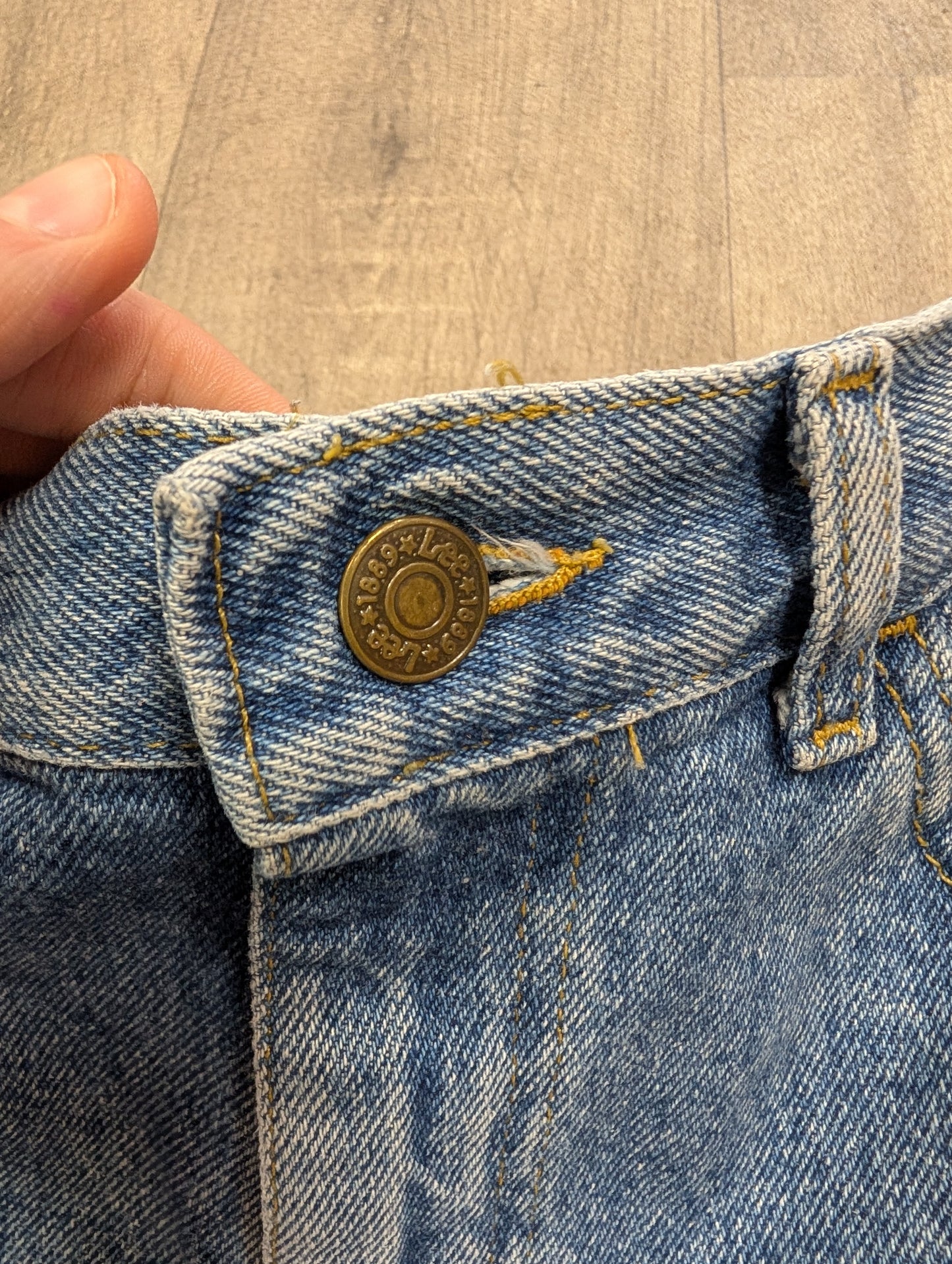 1990s Lee made in USA denim shorts - 28" waist