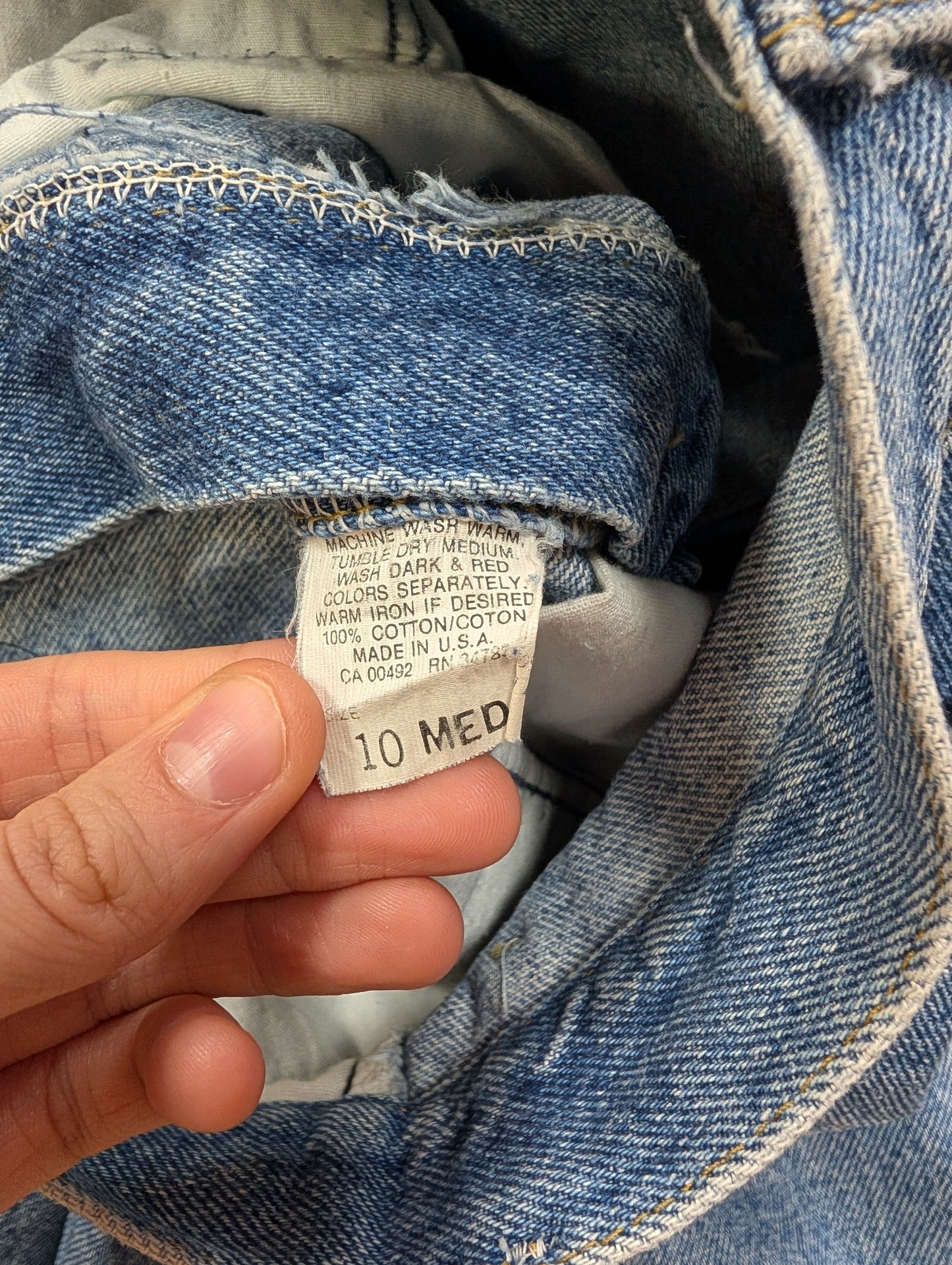 1990s Lee made in USA denim shorts - 28" waist
