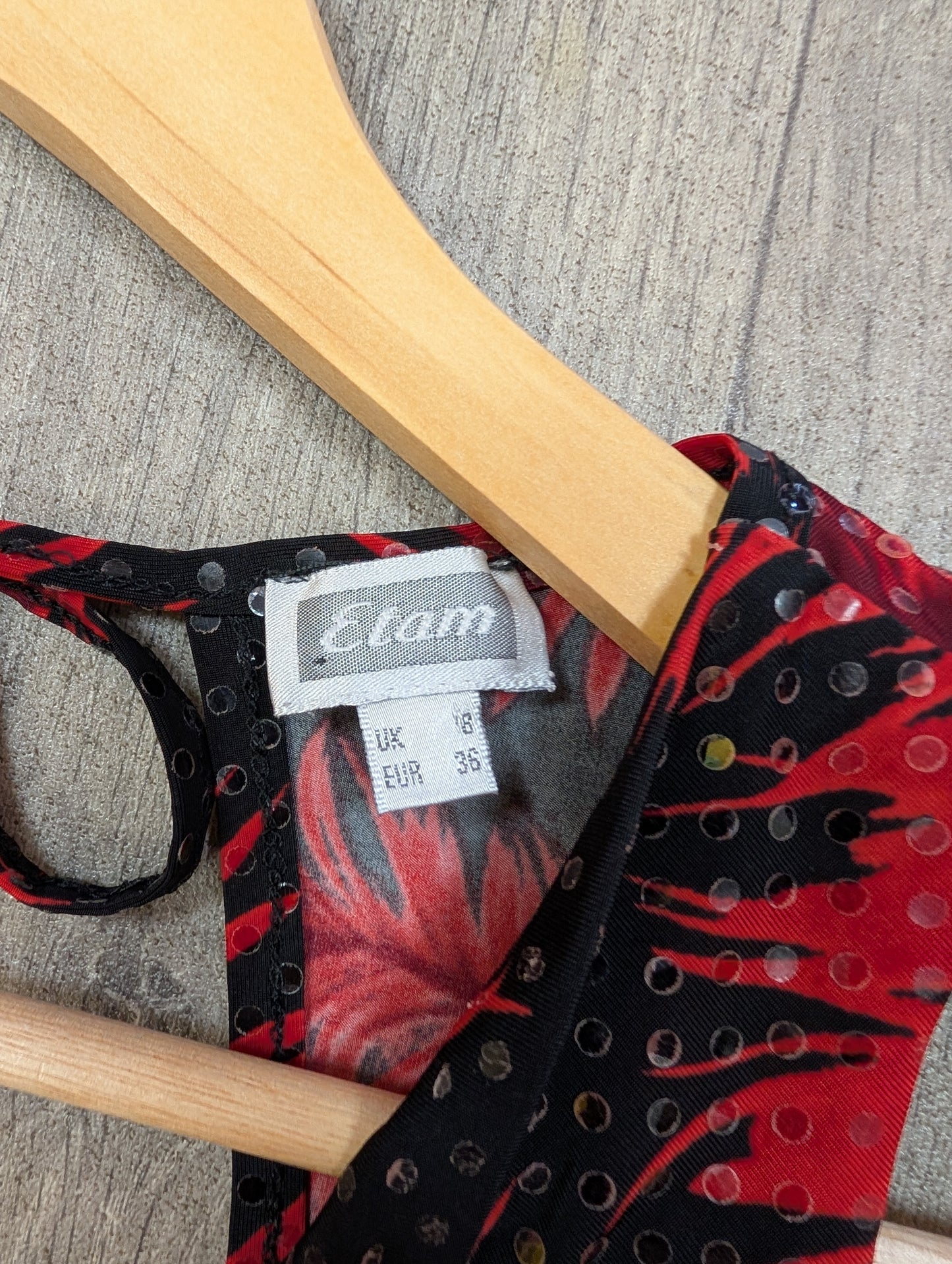 Y2K Etam red/black top - S/8