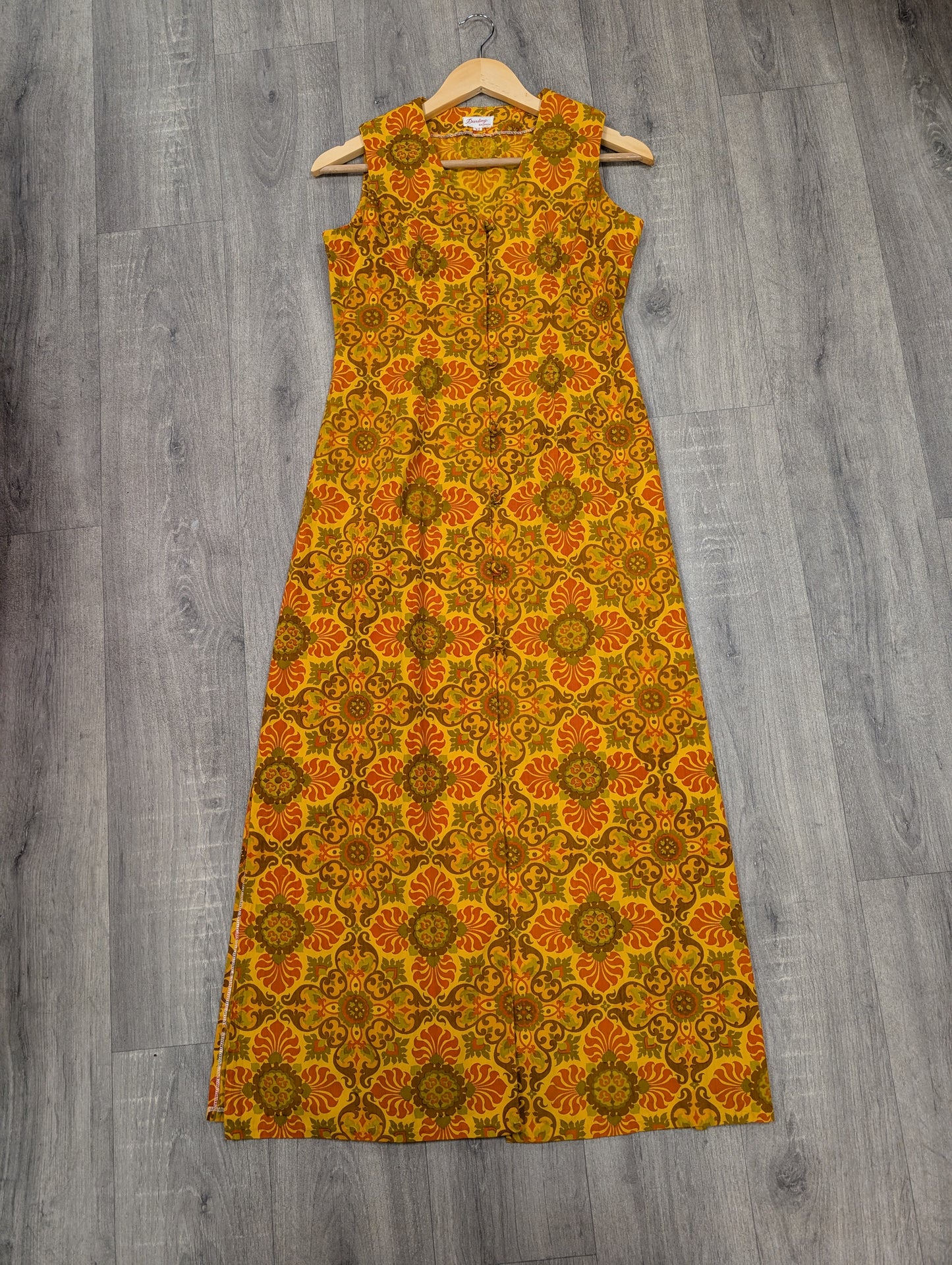 1960s Darling Bangkok psychedelic cotton dress - S/8