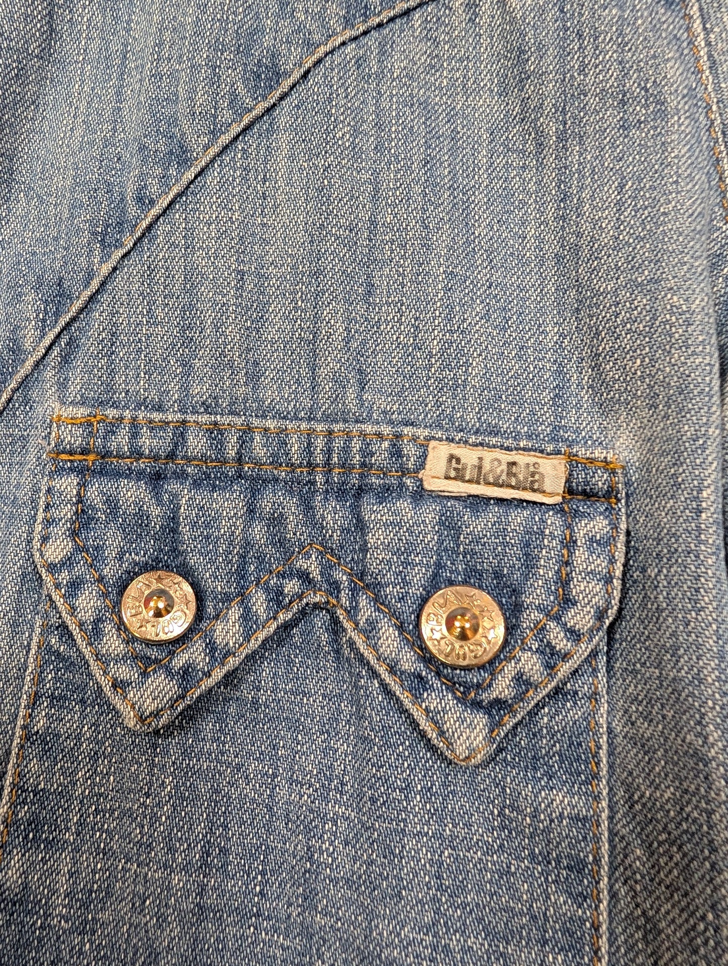 1970s Gul & Bla denim western shirt - XS/S