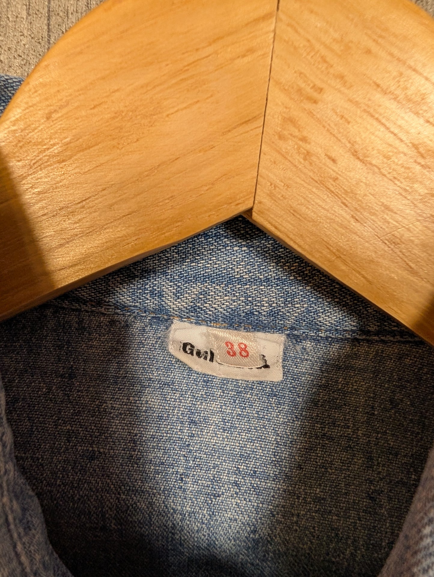 1970s Gul & Bla denim western shirt - XS/S