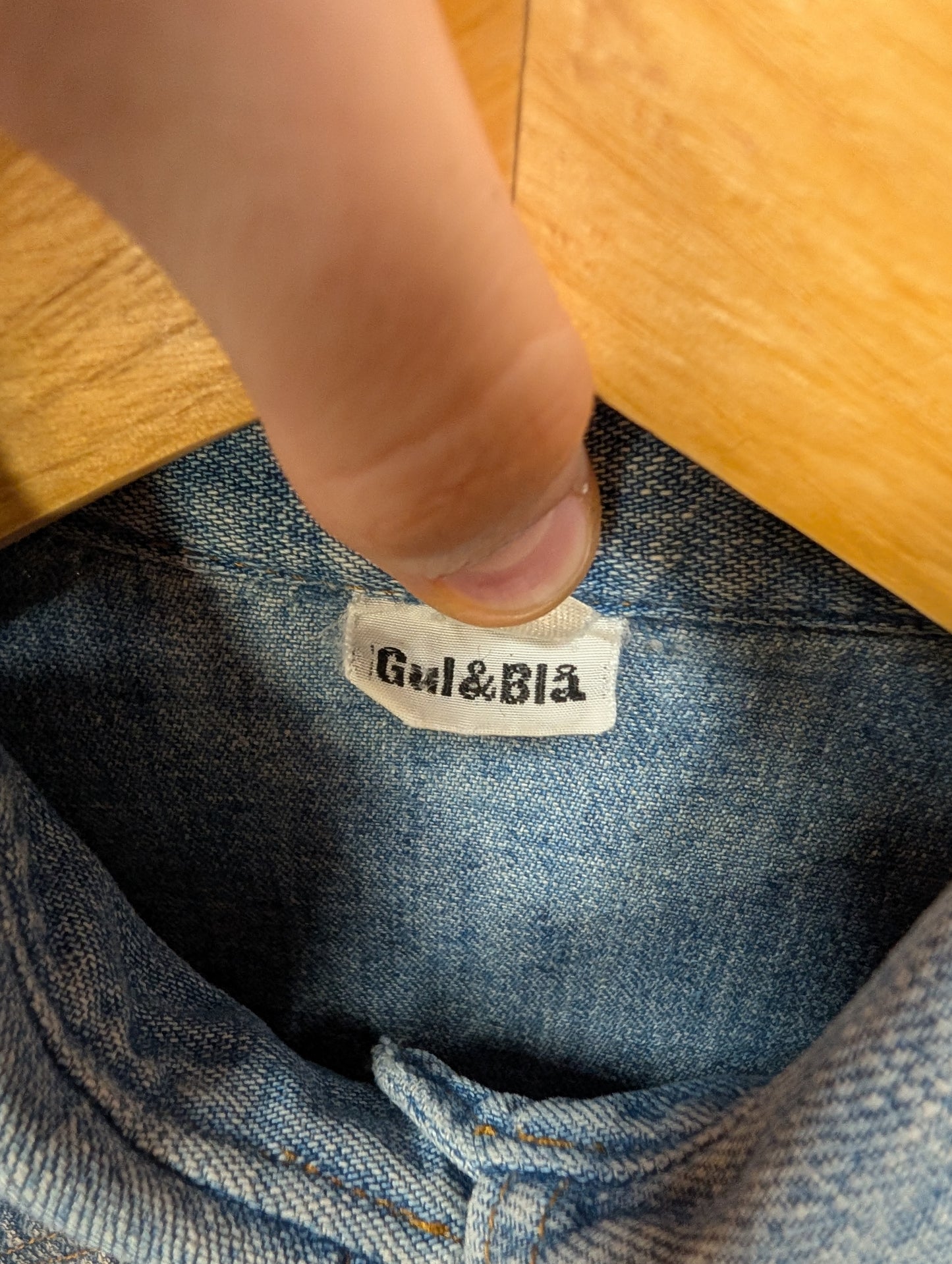 1970s Gul & Bla denim western shirt - XS/S