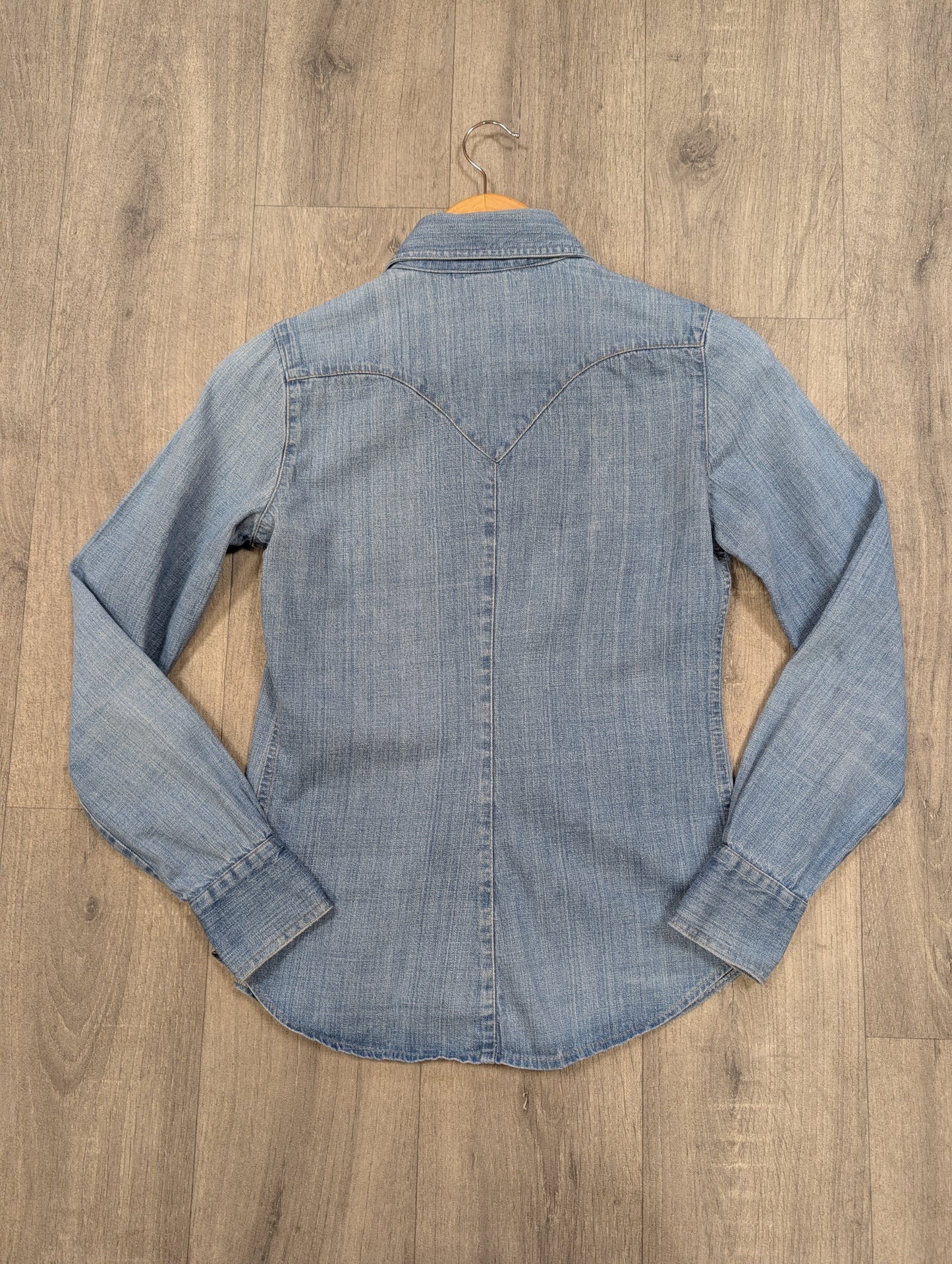 1970s Gul & Bla denim western shirt - XS/S