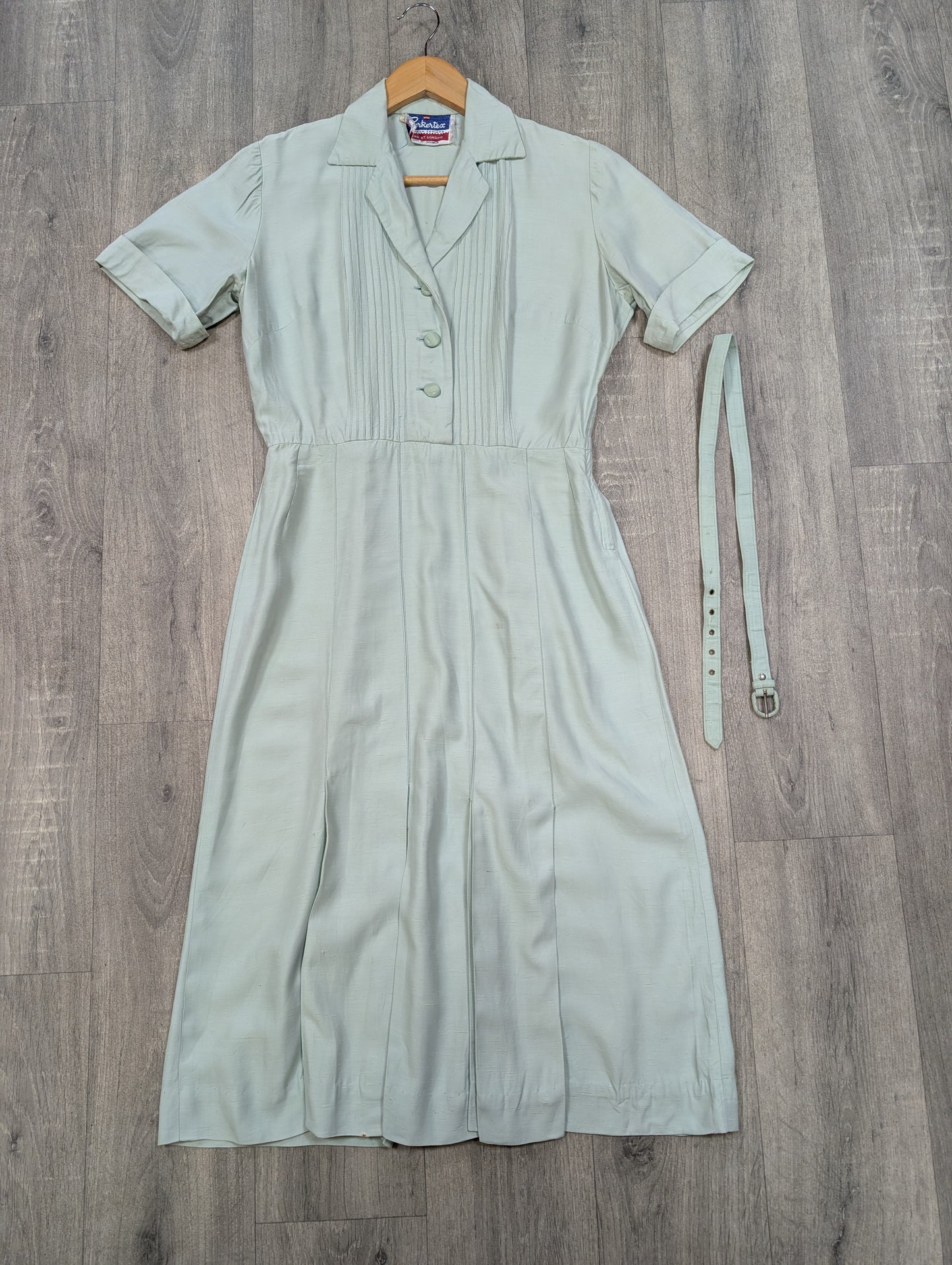 1950s Berkertex dress & belt - S/10