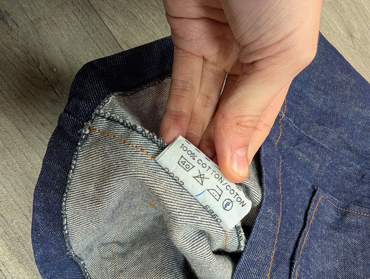 1970s denim waistcoat
