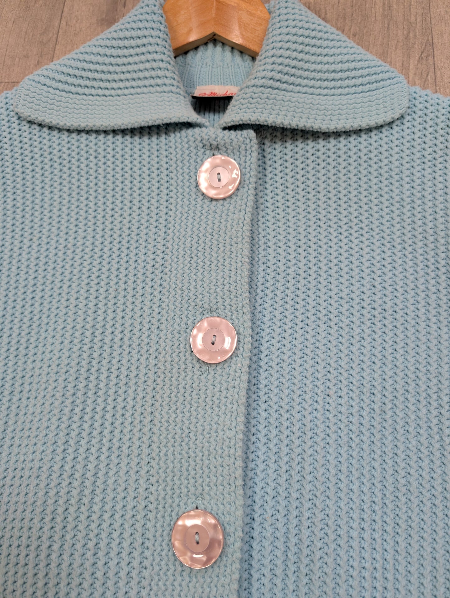 1960s St Michael bri nylon blue cardigan - M