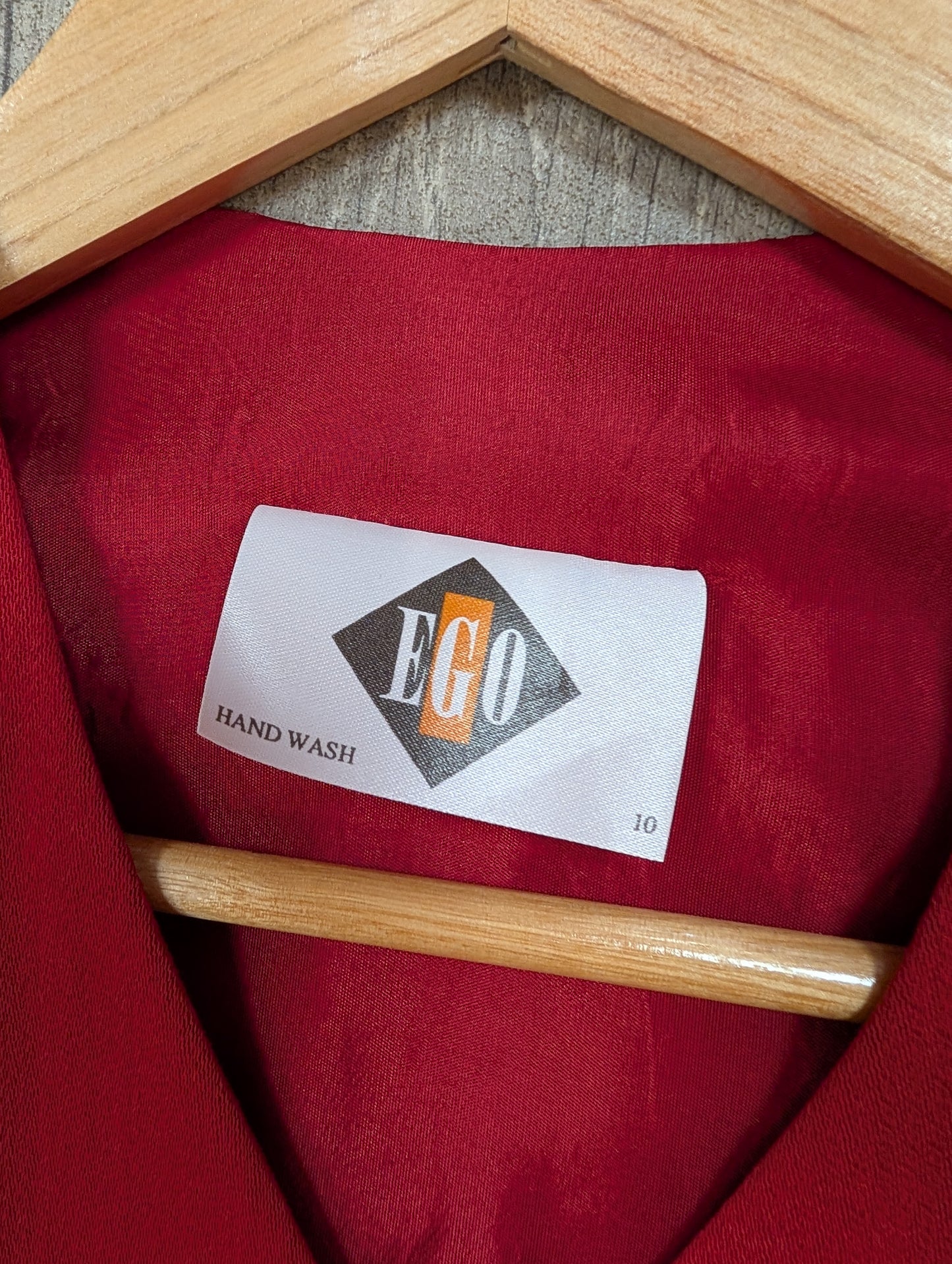 1980s Ego red waistcoat - S