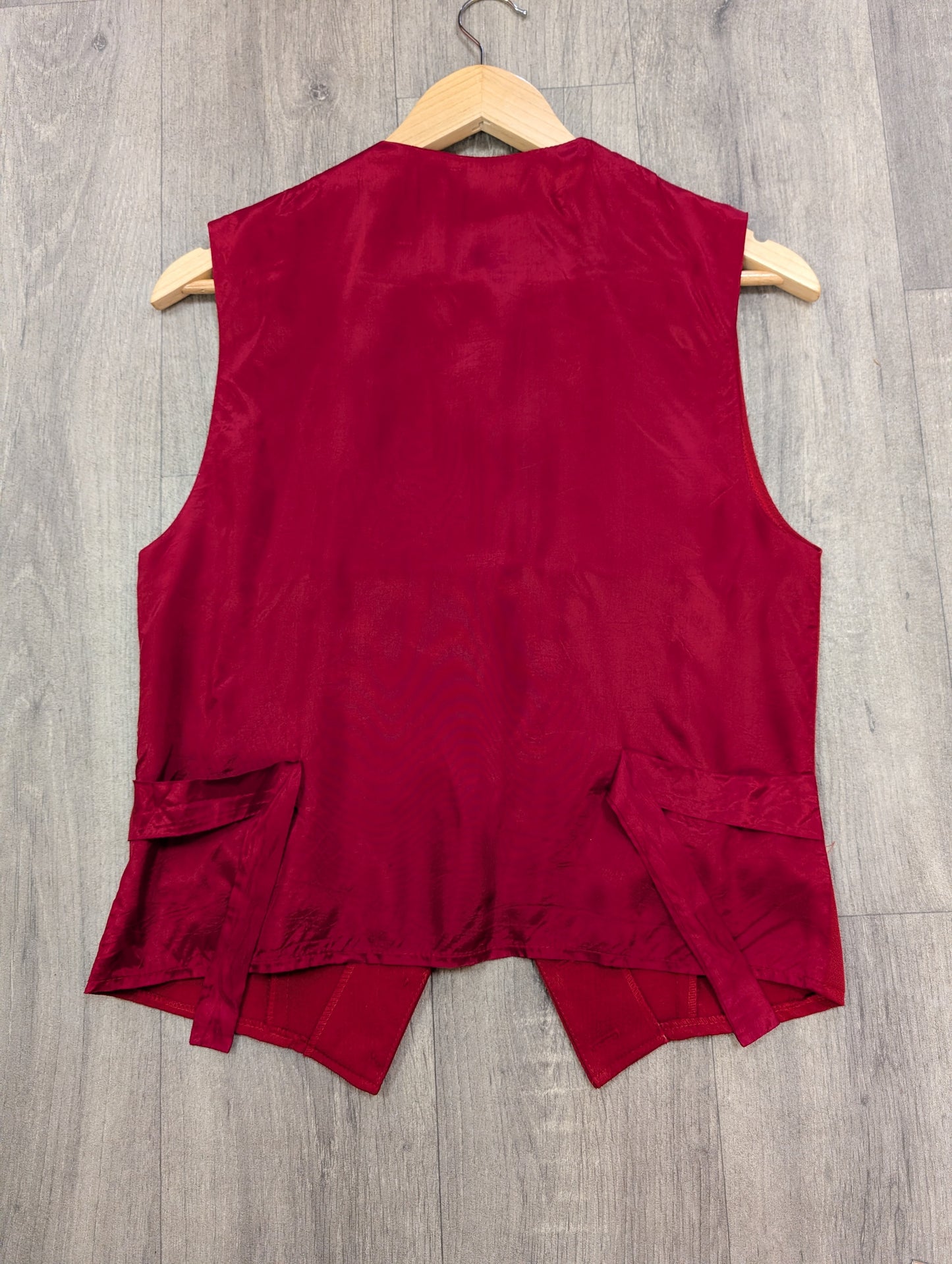 1980s Ego red waistcoat - S