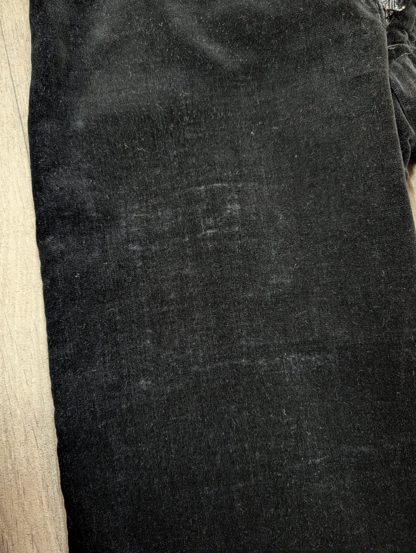 1970s Lee Bender at Bus Stop black velvet trousers - XS