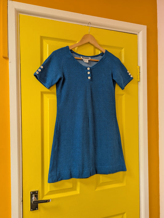 1960s Kweens of Chelsea towelling mini dress - XS/S