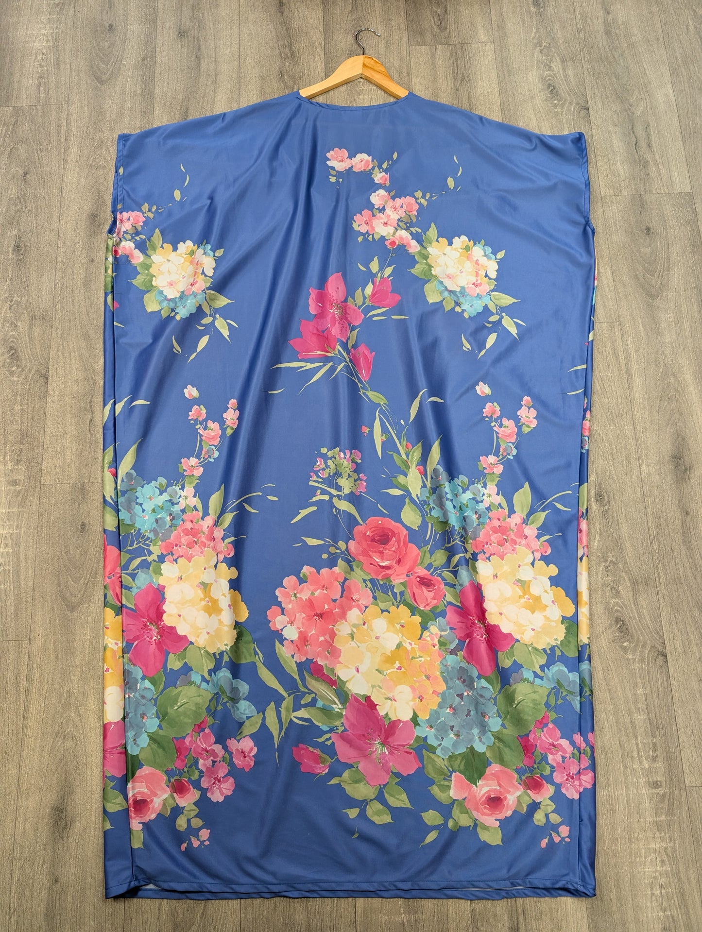 1980s floral kaftan dress