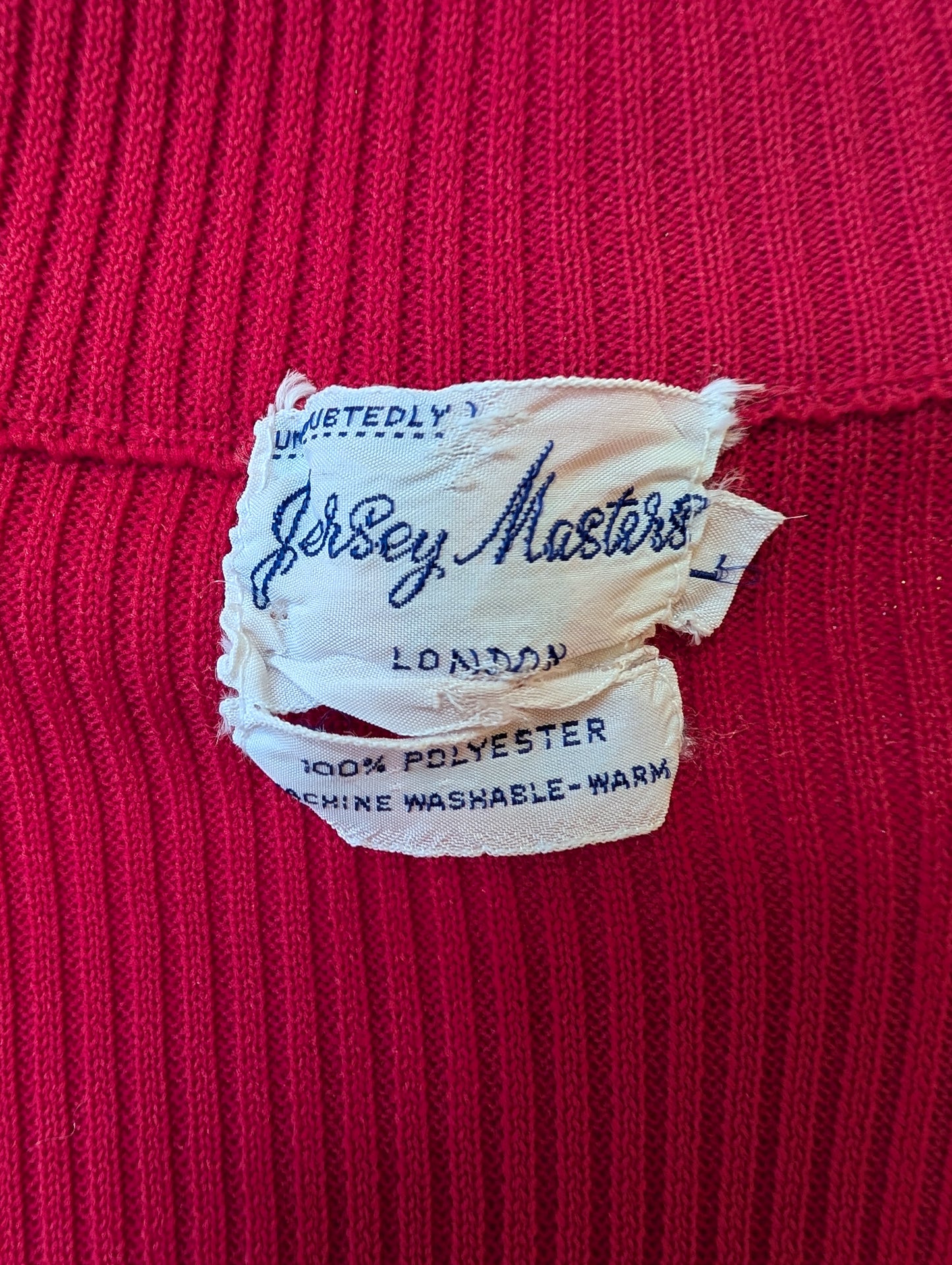 1970s Jersey Masters pink top - S/M