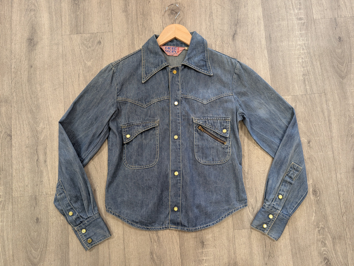 1970s Faded Glory denim shirt/jacket