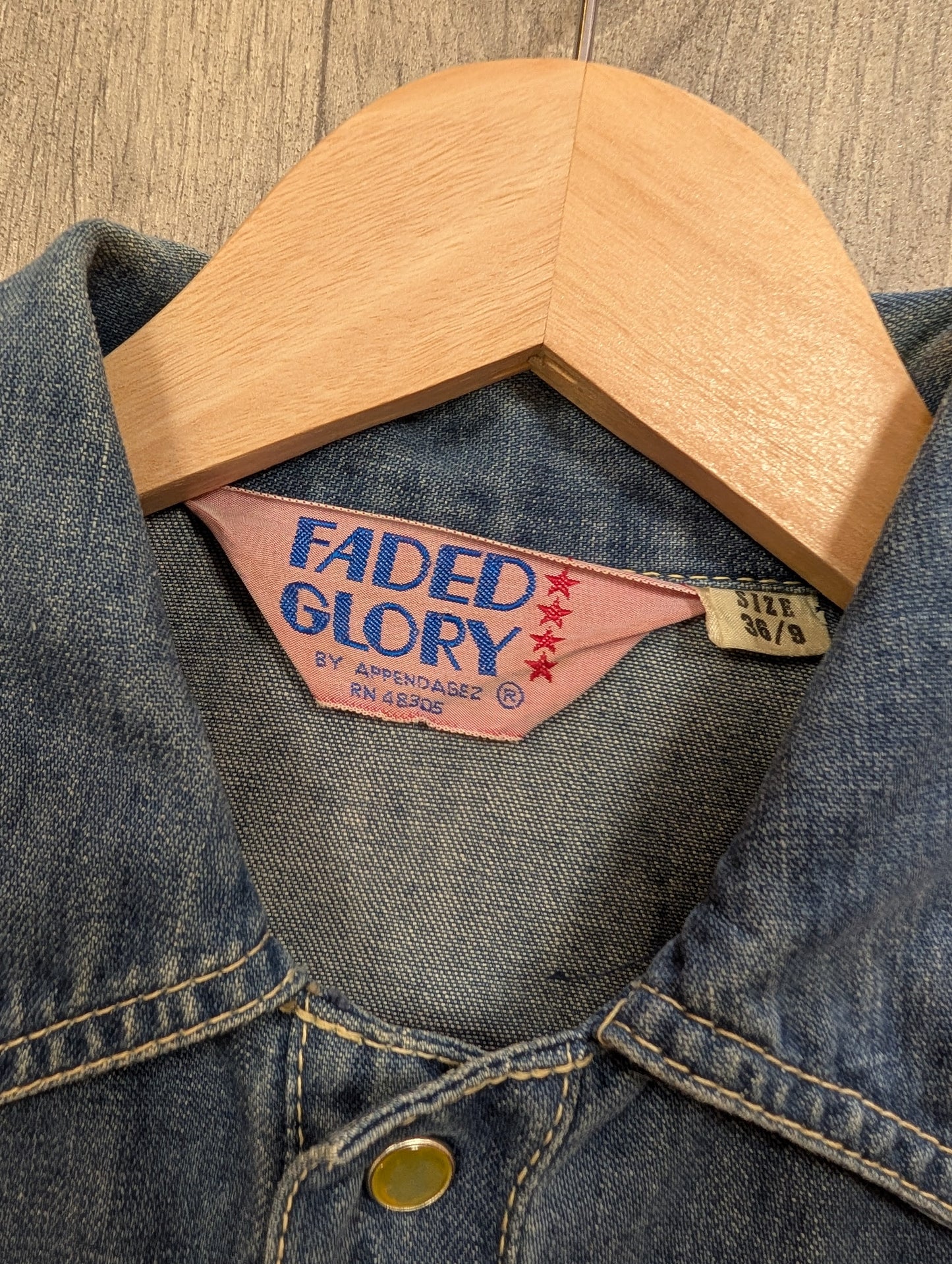 1970s Faded Glory denim shirt/jacket