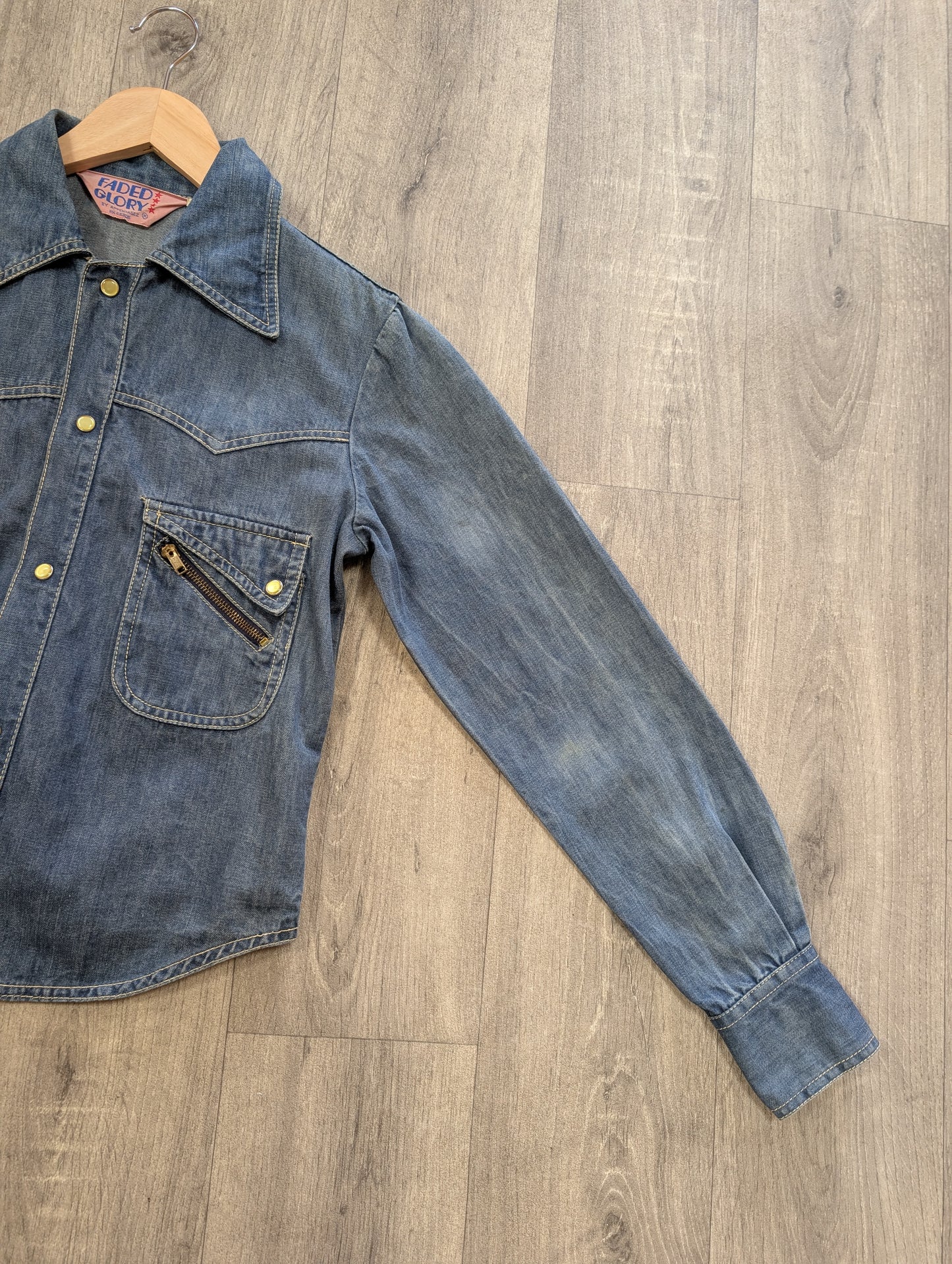1970s Faded Glory denim shirt/jacket