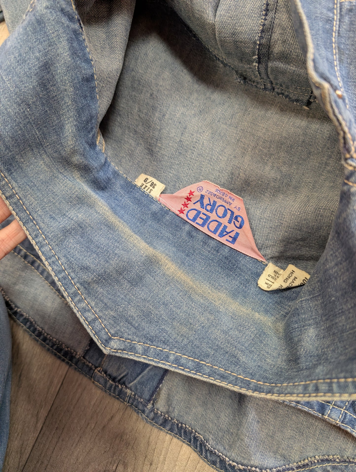 1970s Faded Glory denim shirt/jacket