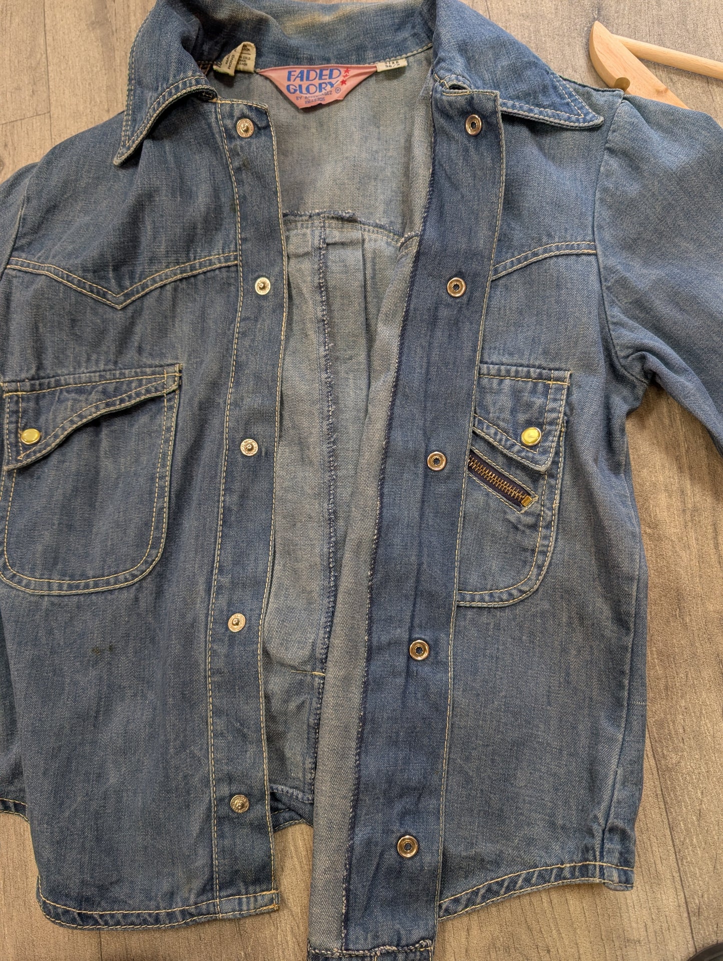 1970s Faded Glory denim shirt/jacket