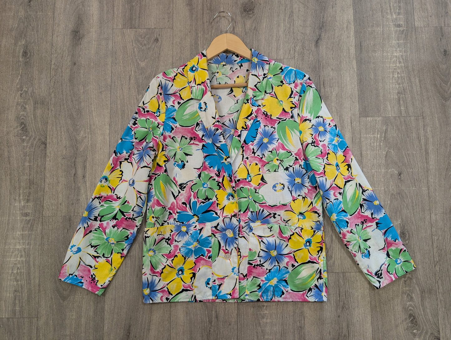 1980s St Michael floral cotton jacket - S