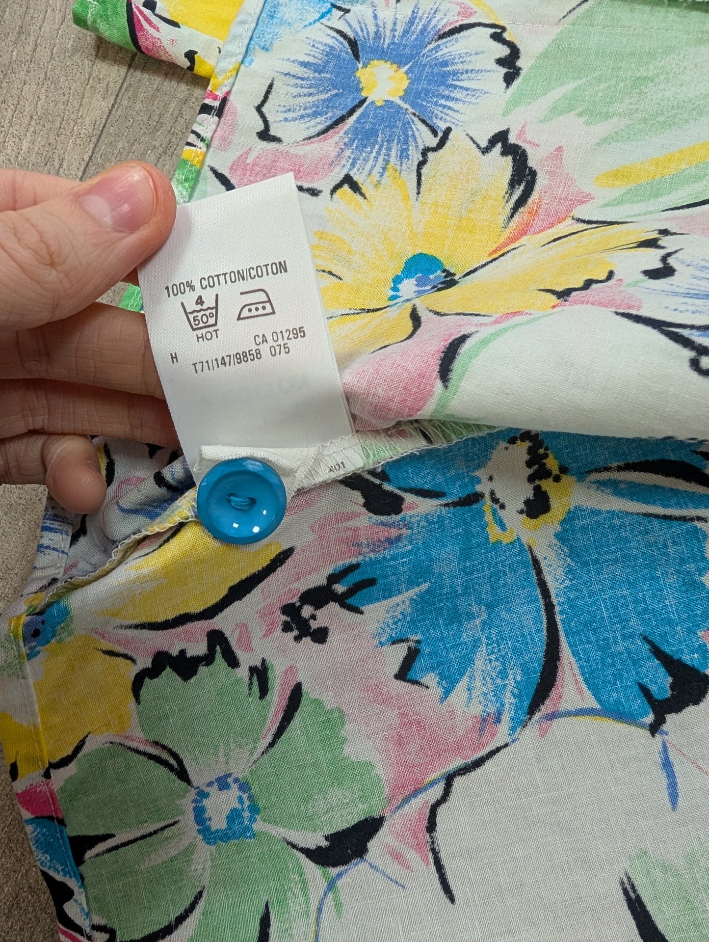 1980s St Michael floral cotton jacket - S